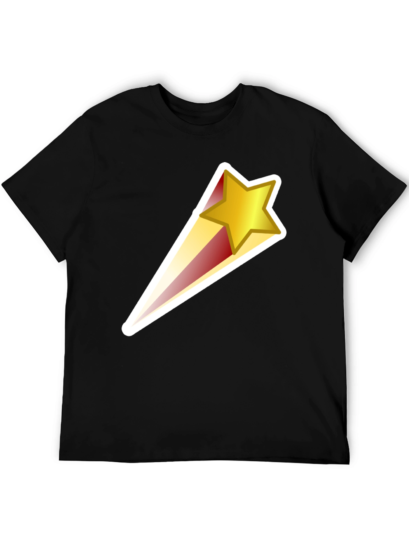 Shooting Star Graphic Black T-Shirt