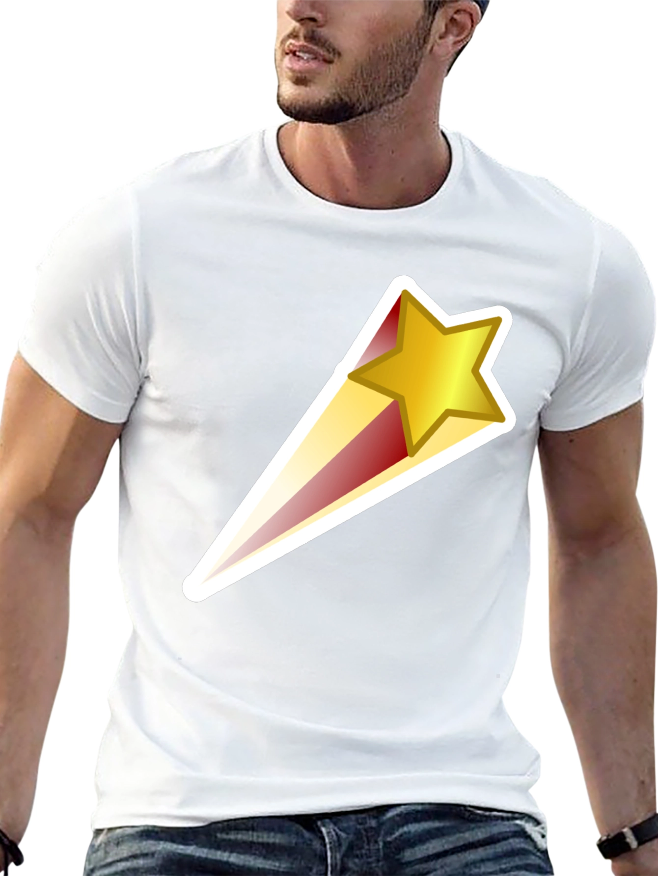 Shooting Star Graphic Black T-Shirt