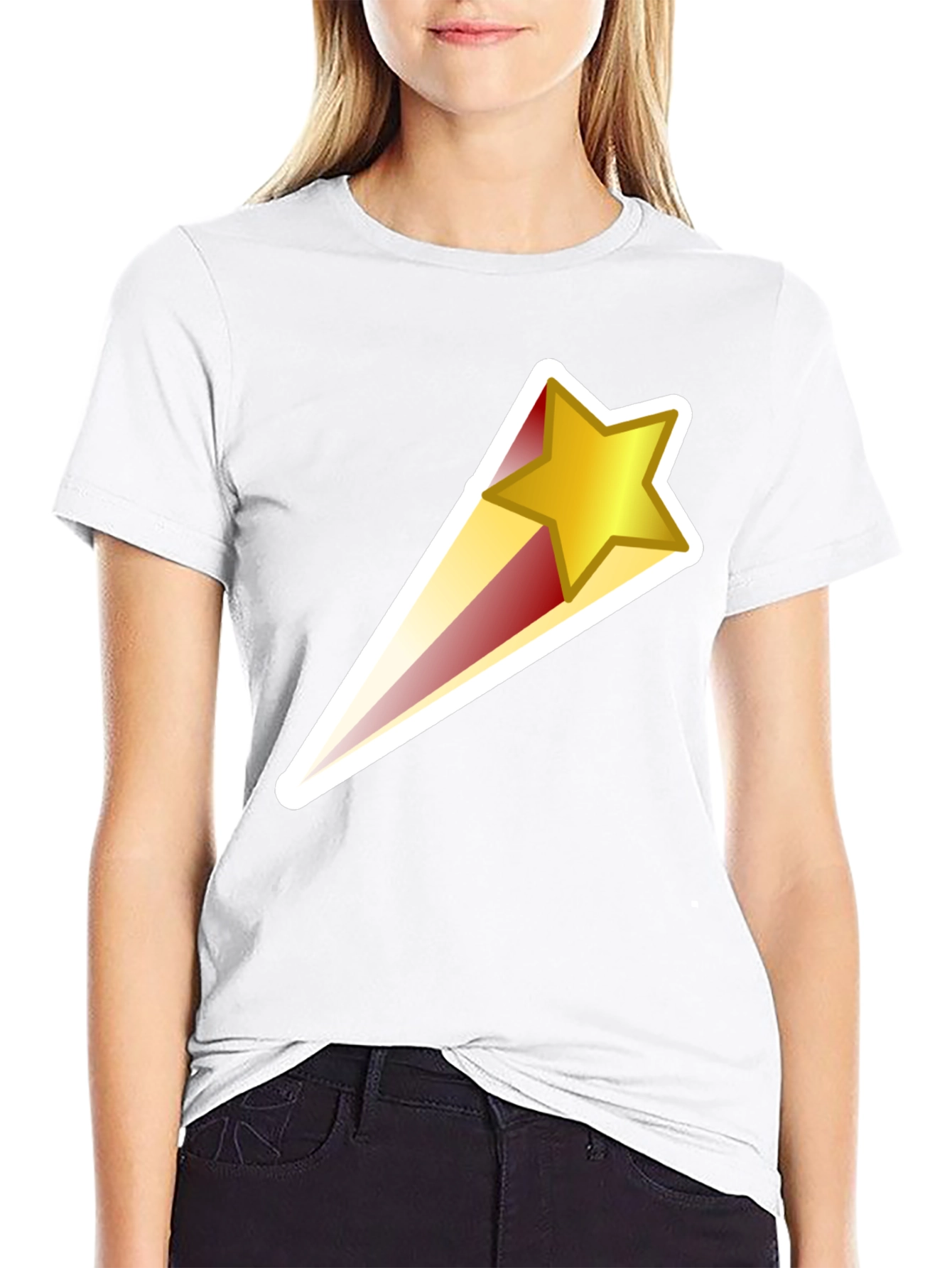 Shooting Star Graphic Black T-Shirt