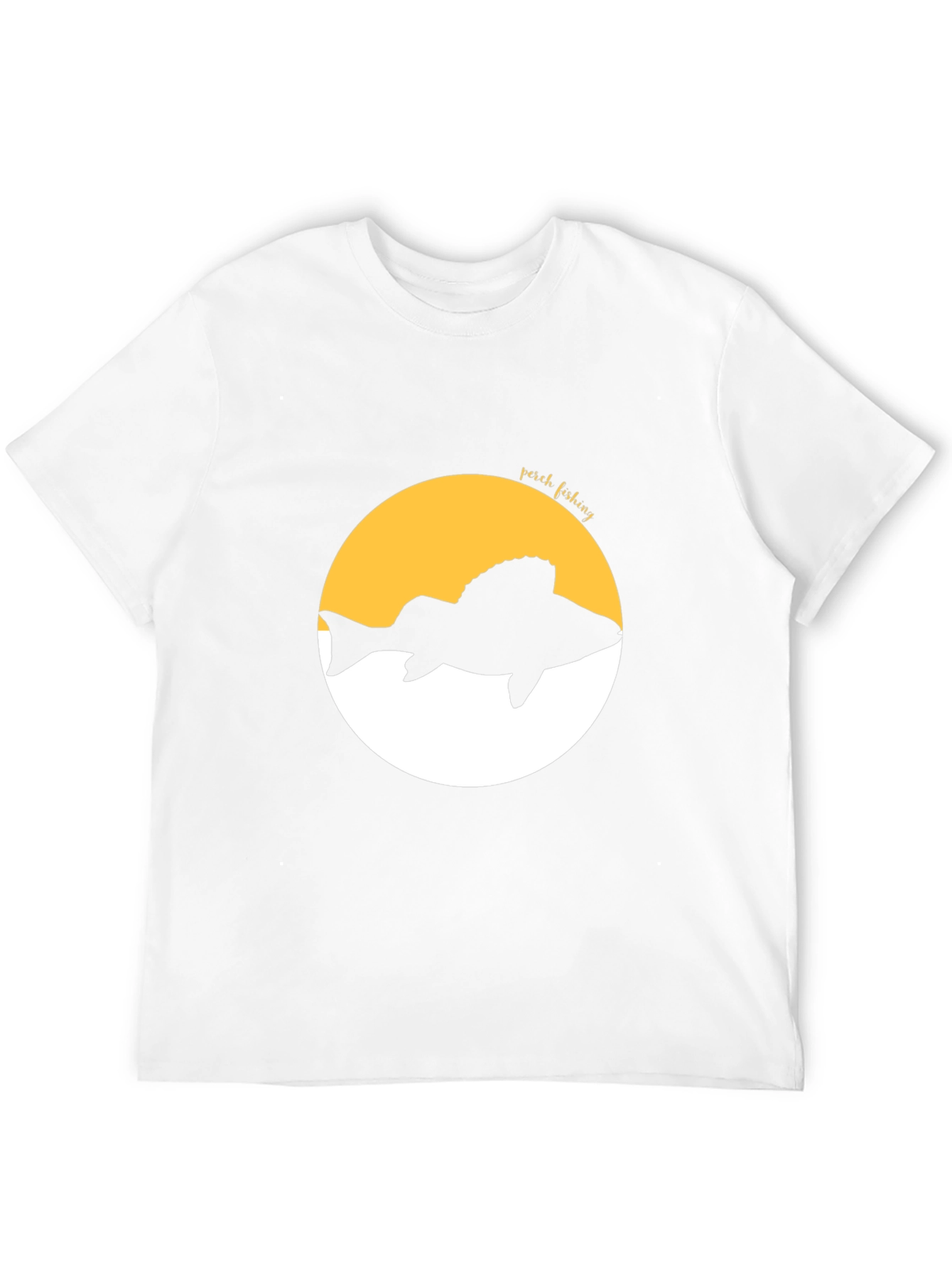 Perch Fishing Graphic Tee - Black