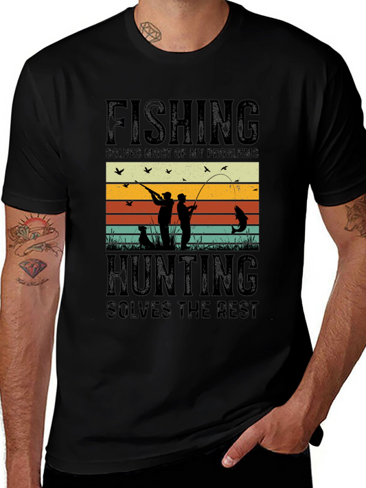 Fishing & Hunting Solve My Problems T-Shirt