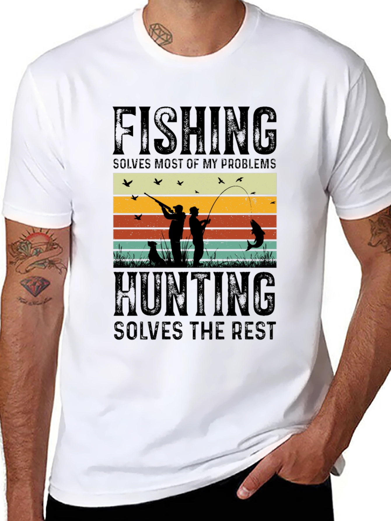 Fishing & Hunting Solve My Problems T-Shirt