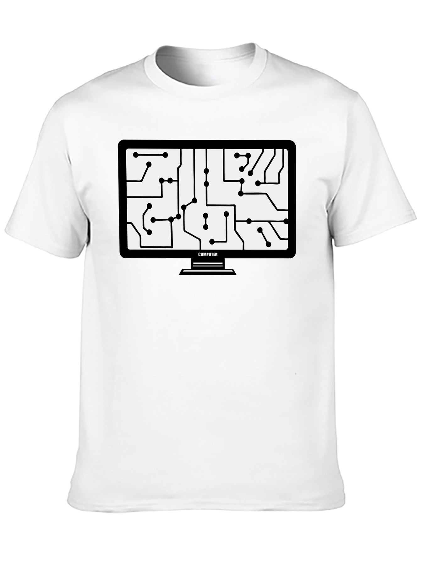 Circuit Board Computer T-Shirt - Tech Geek Style