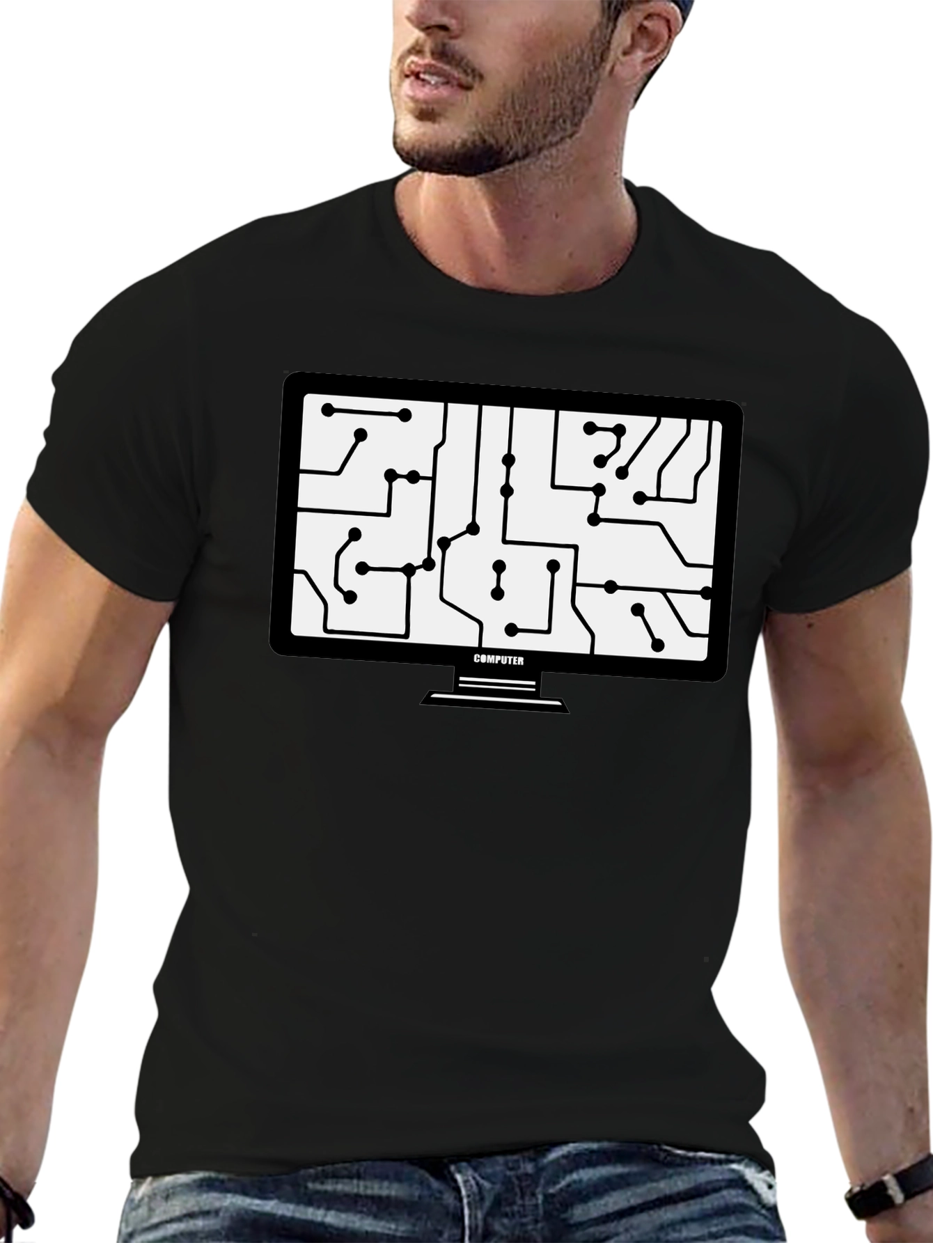 Circuit Board Computer T-Shirt - Tech Geek Style