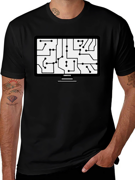 Circuit Board Computer T-Shirt - Tech Geek Style