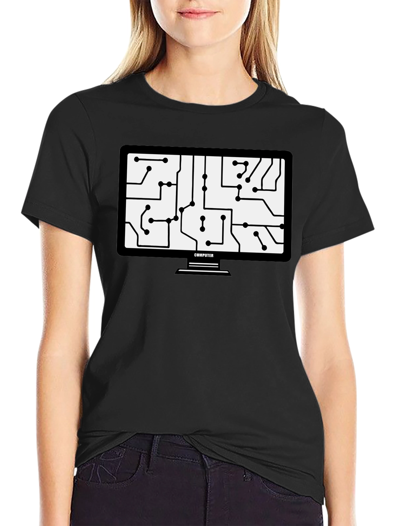 Circuit Board Computer T-Shirt - Tech Geek Style