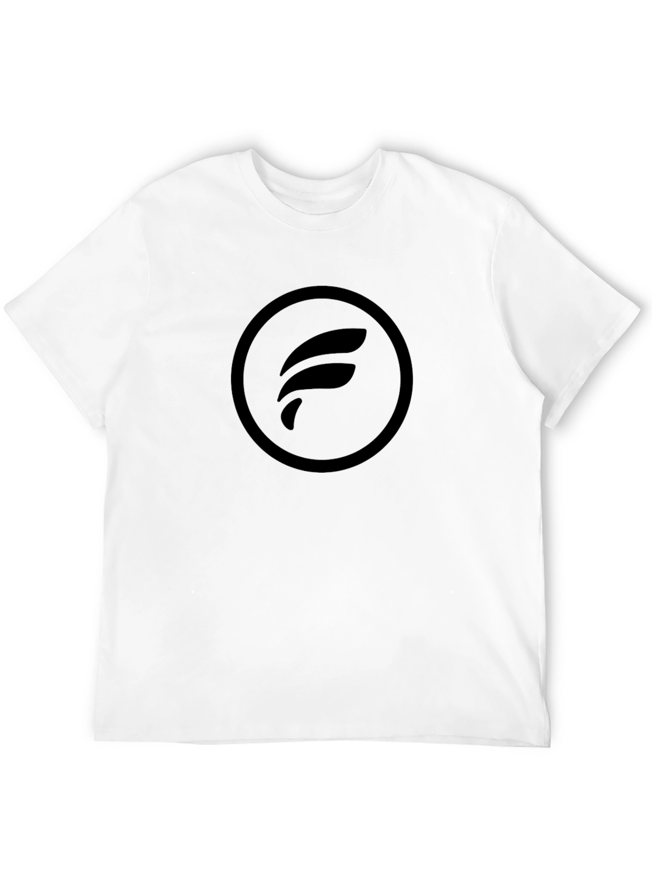 Mens Black Graphic Tee - Minimalist Design