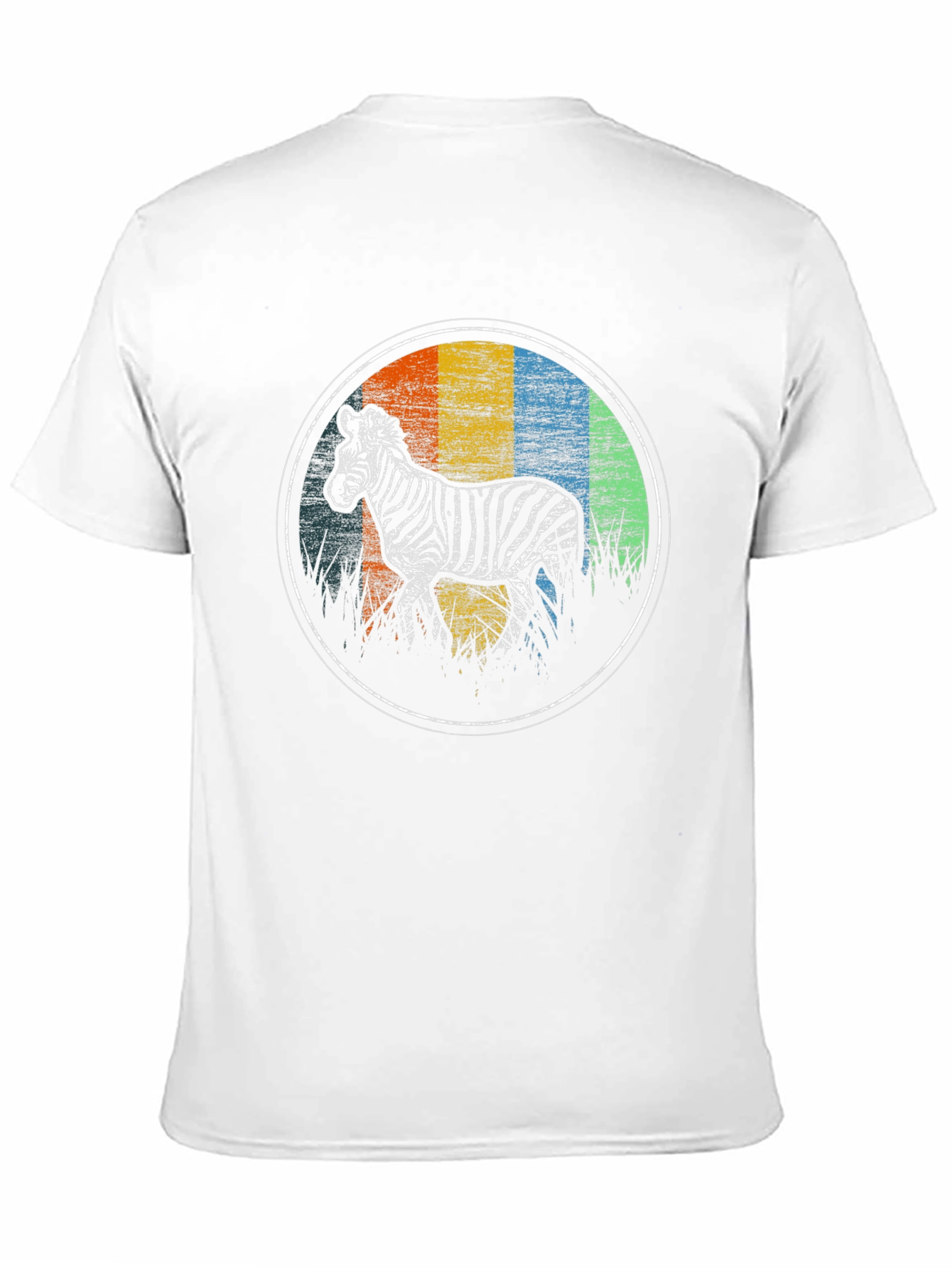 Retro Zebra Graphic Tee - Black T-Shirt