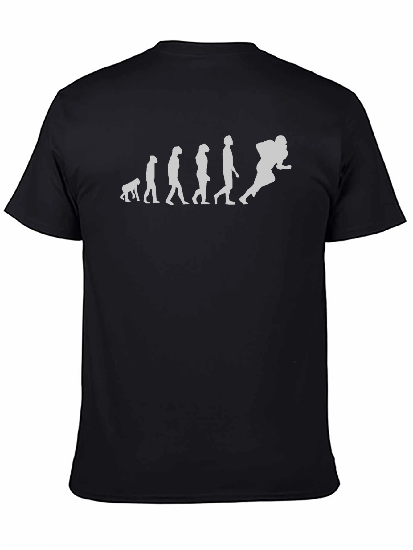 Evolution of Football Black T-Shirt