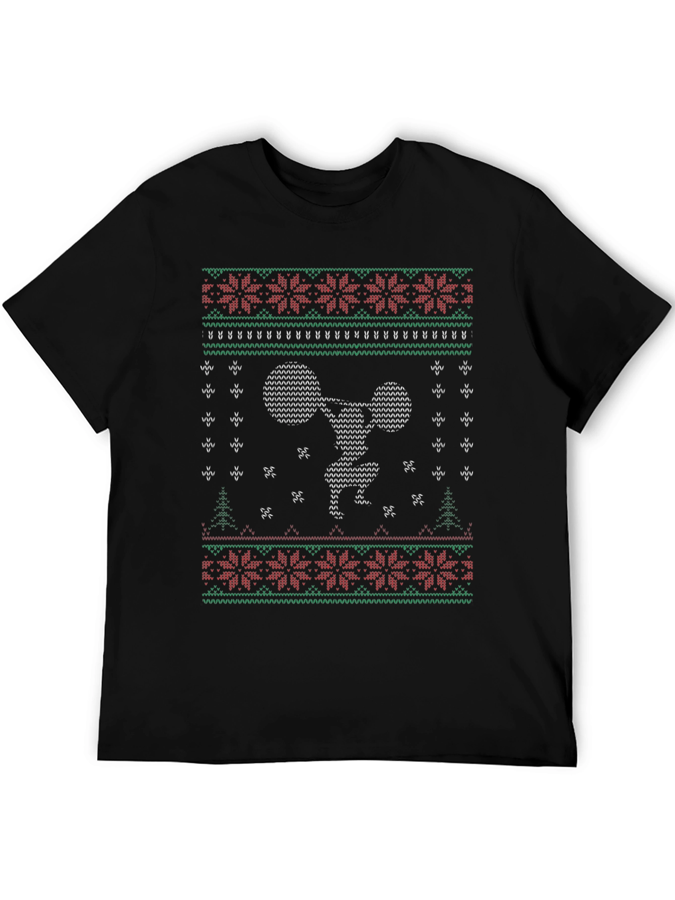 Ugly Christmas Gym T-Shirt - Weightlifting Holiday Tee