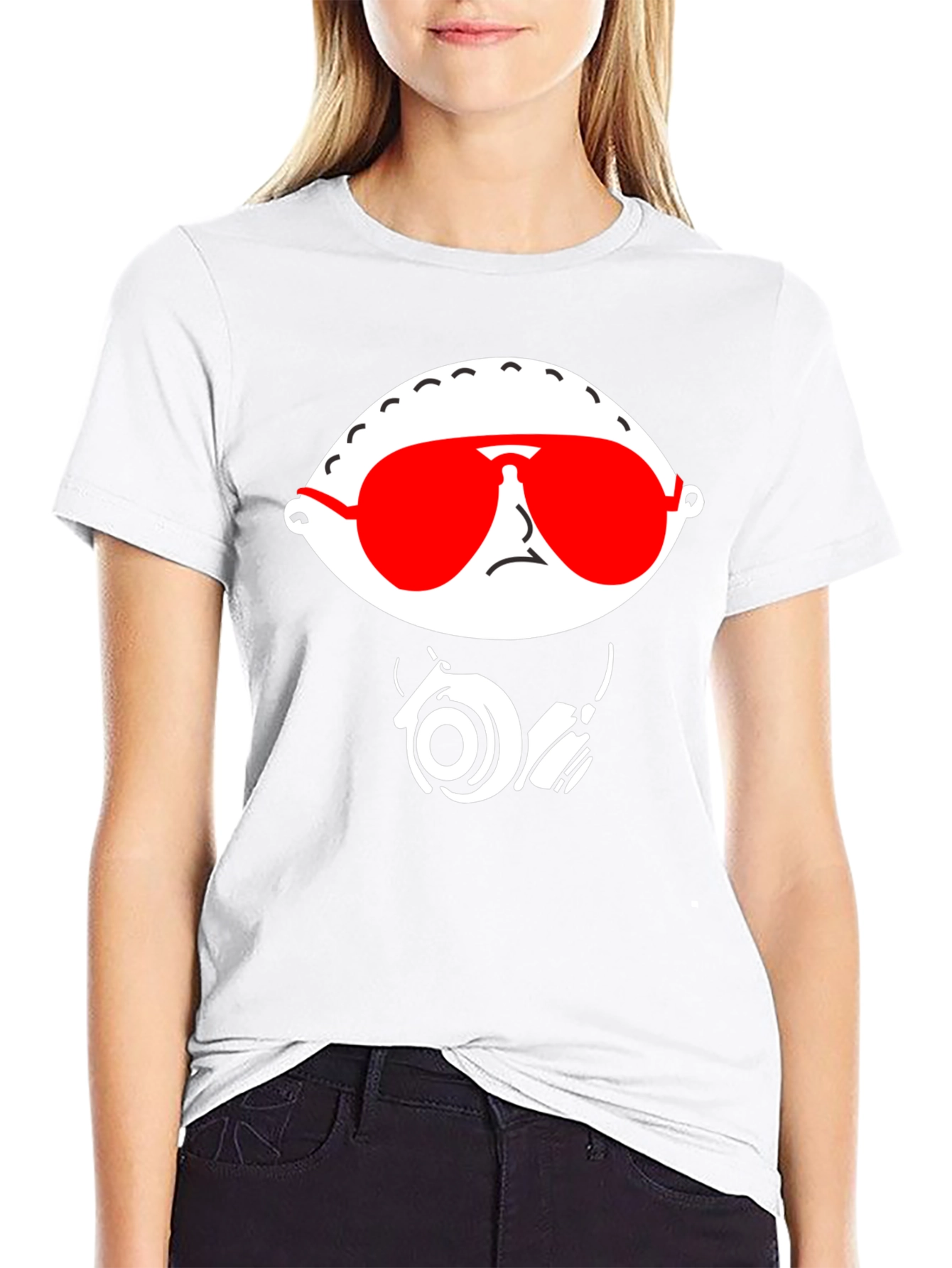 Stewie Griffin T-Shirt - Cool Red Shades & Headphones