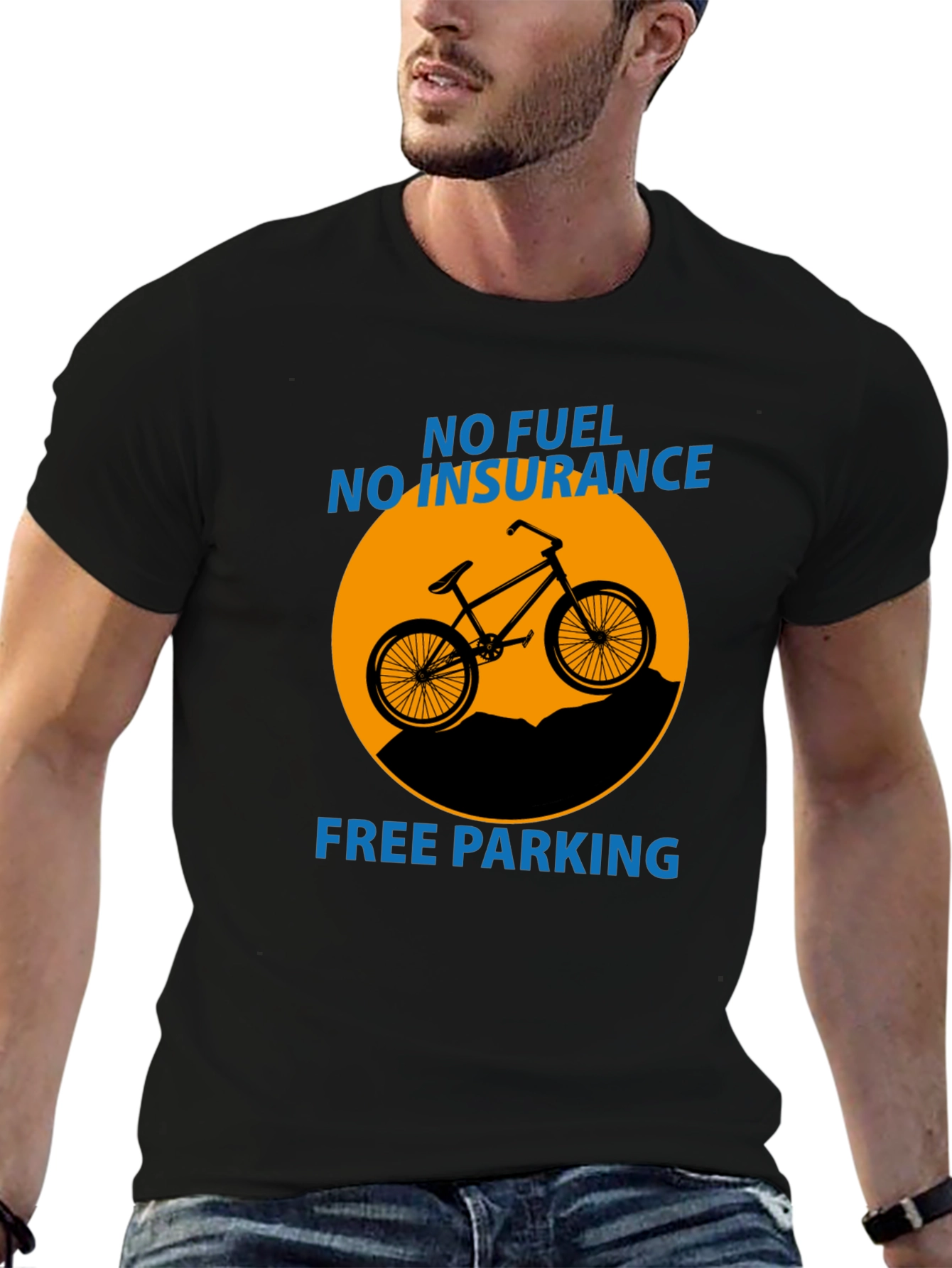 No Fuel No Insurance Funny Bike T-Shirt