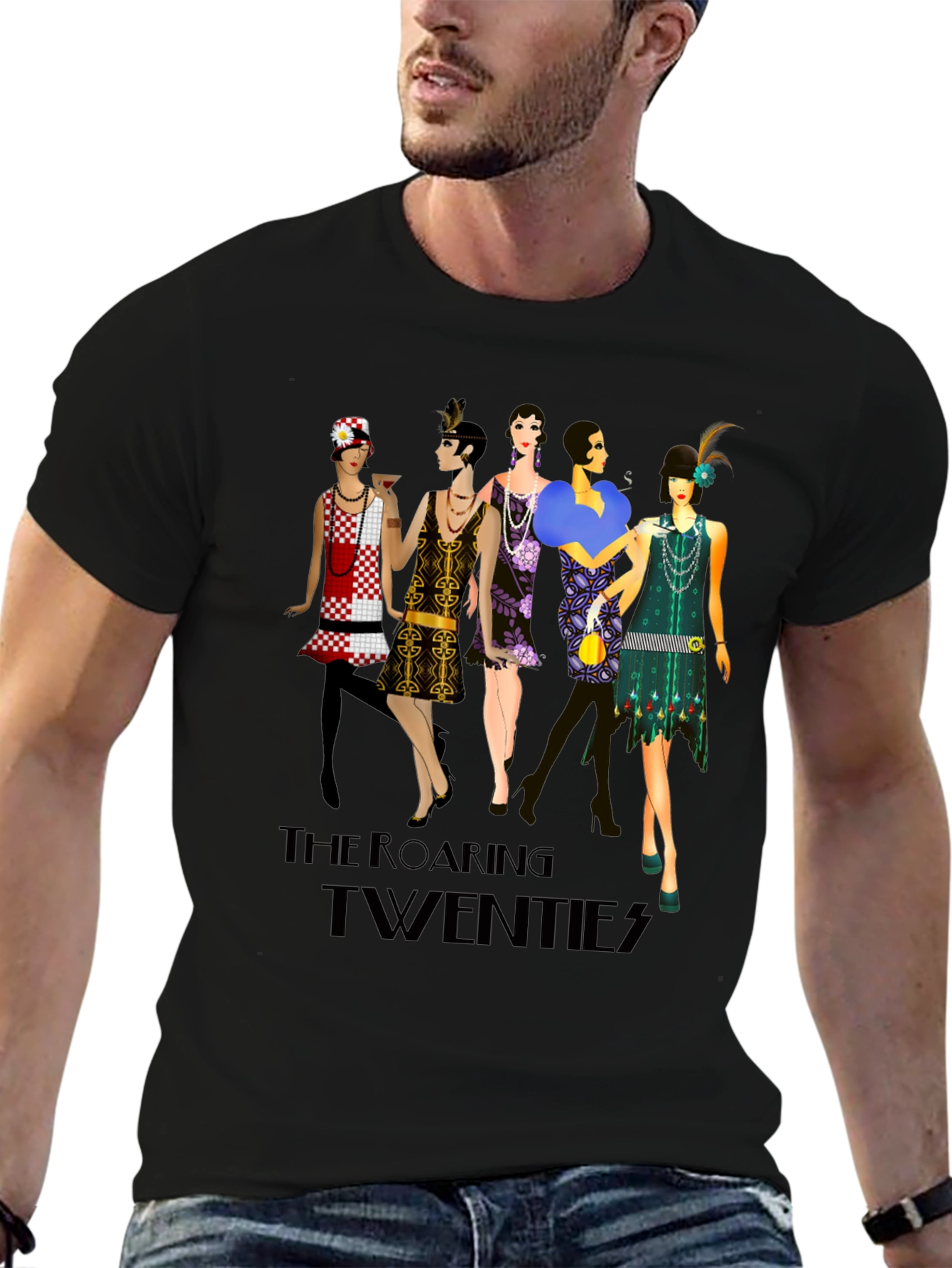Roaring Twenties Graphic Tee - Retro Style