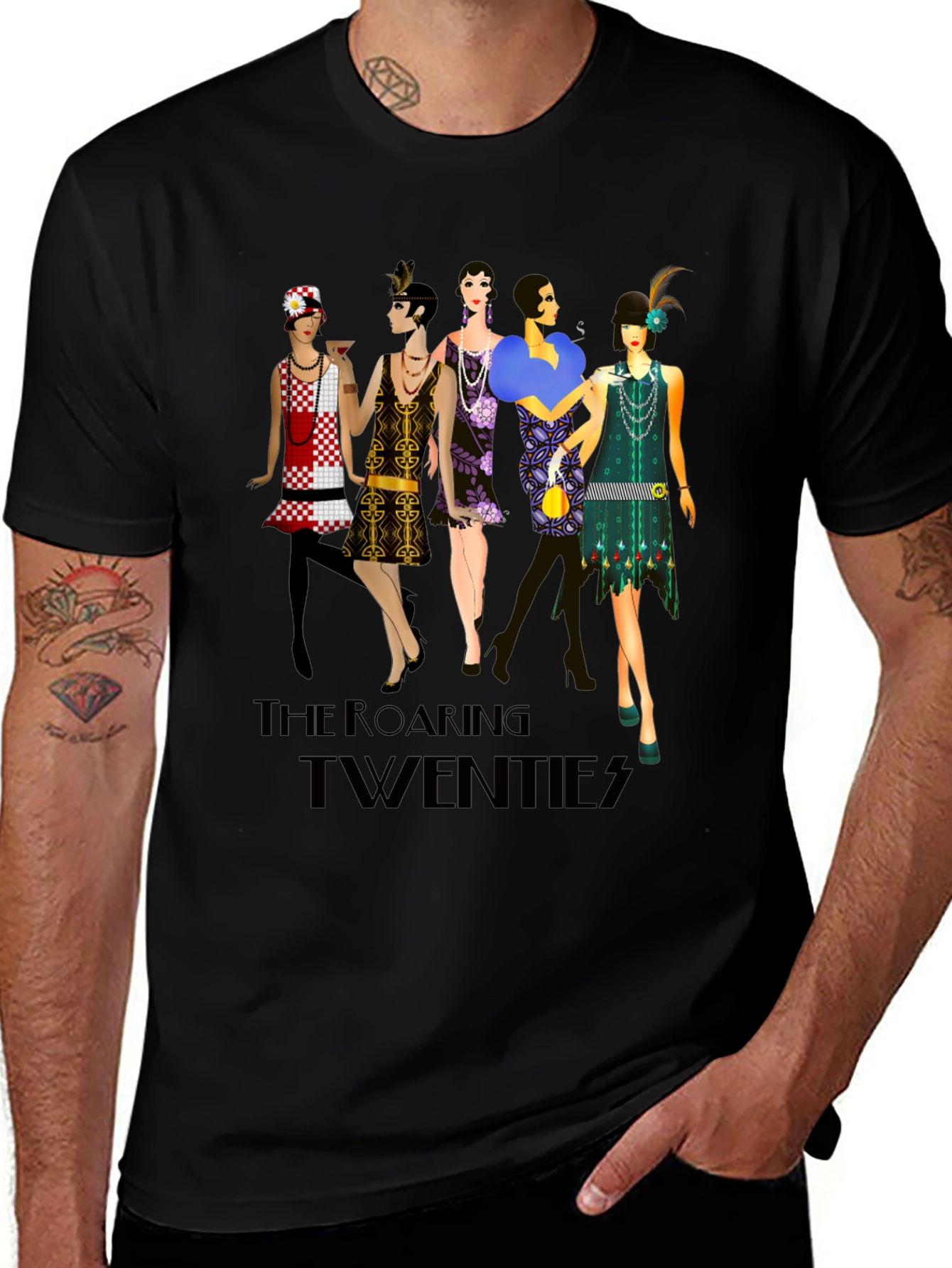 Roaring Twenties Graphic Tee - Retro Style