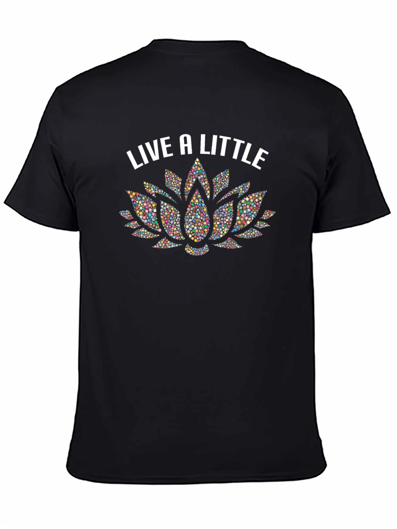 Live A Little Lotus Flower Graphic Tee