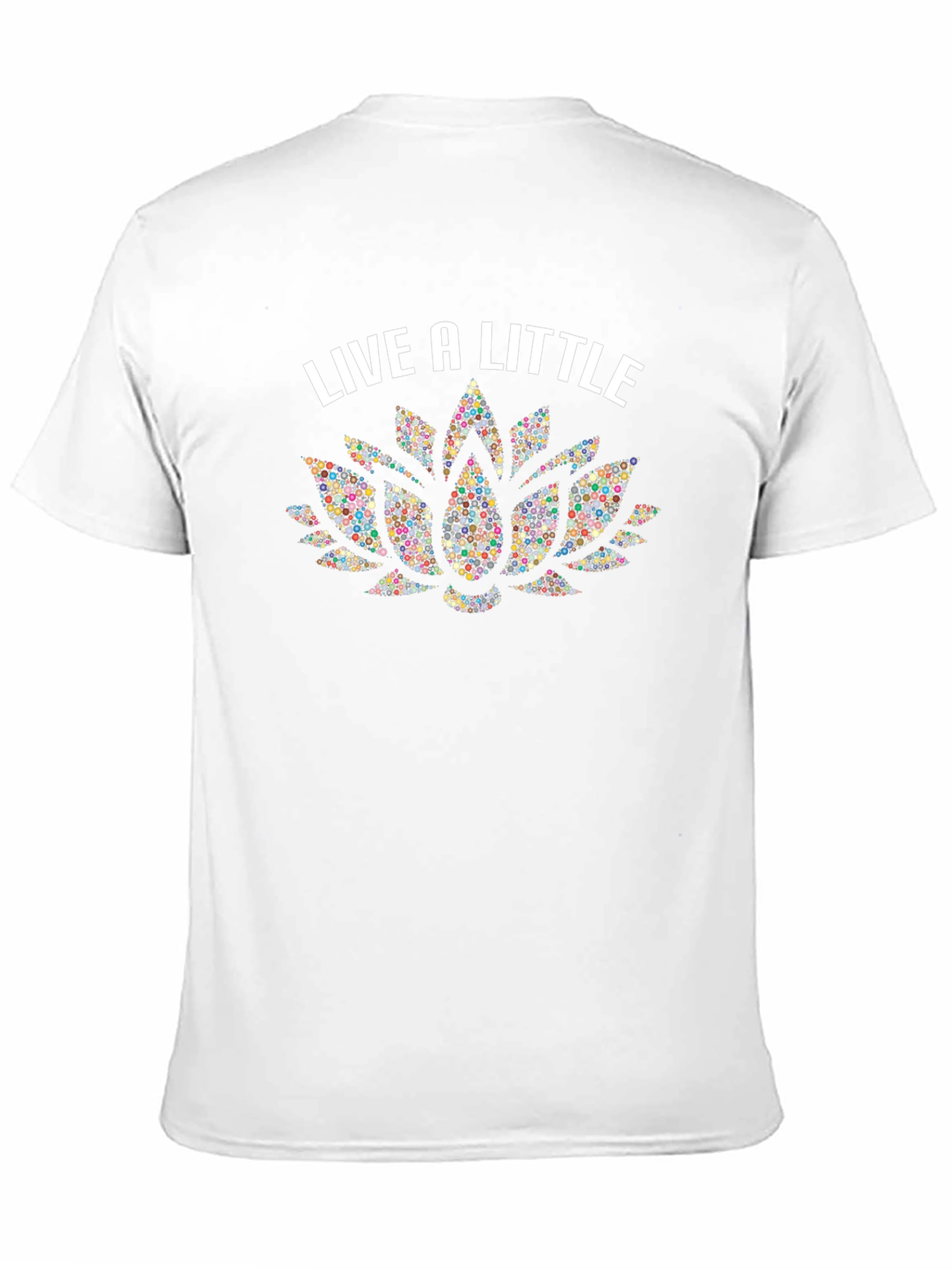 Live A Little Lotus Flower Graphic Tee