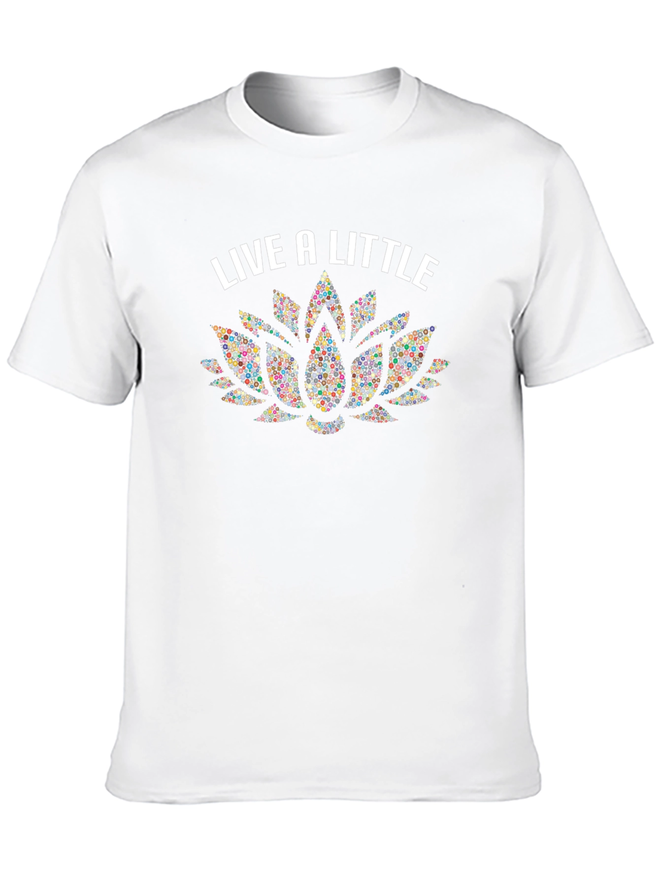 Live A Little Lotus Flower Graphic Tee