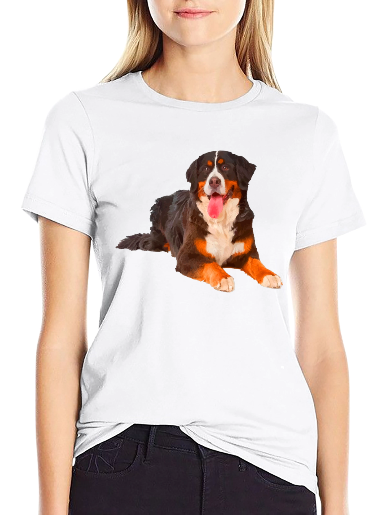 Bernese Mountain Dog T-Shirt - Unisex Black Tee