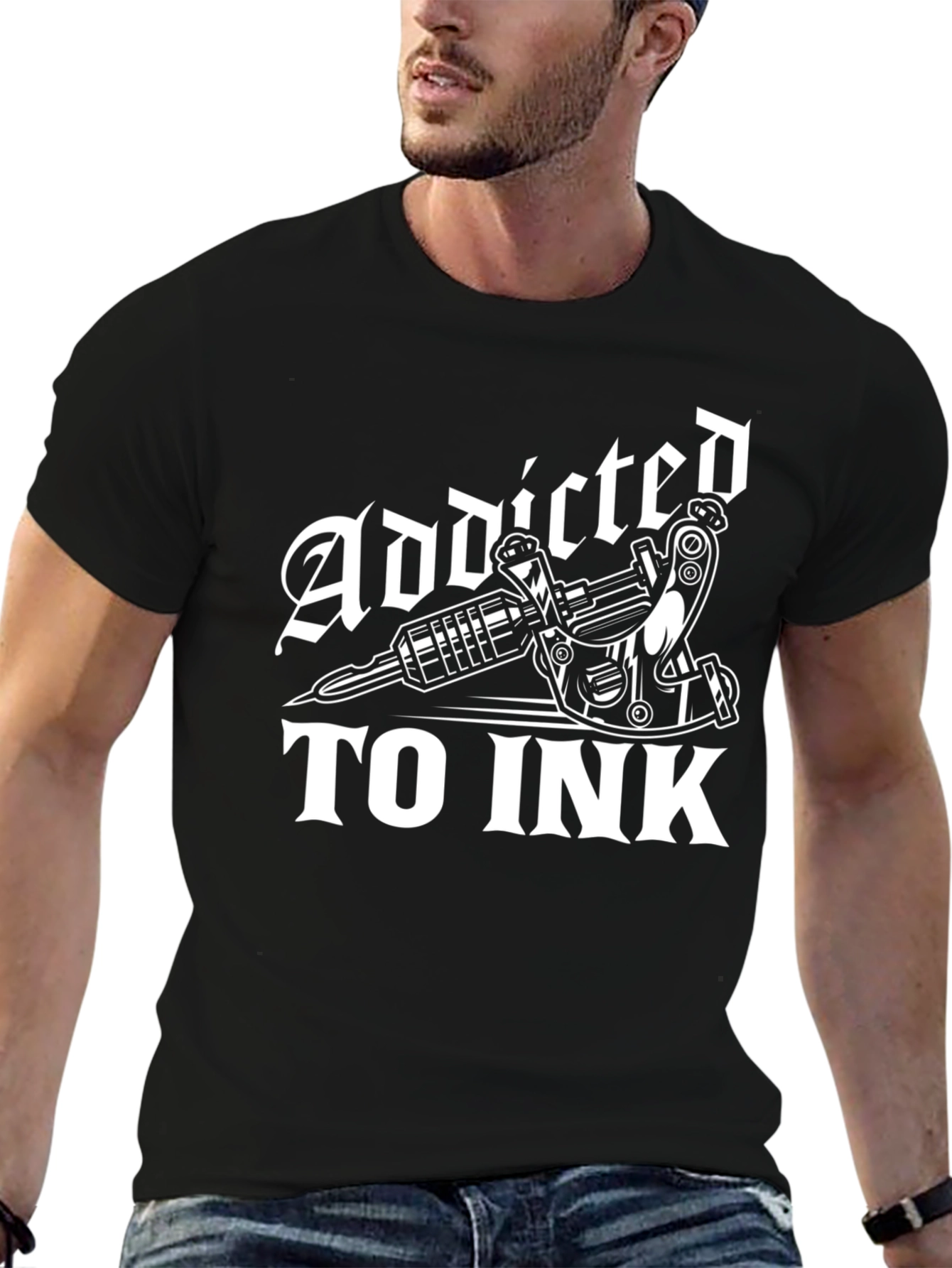 Addicted to Ink Tattoo Graphic T-Shirt - Unisex