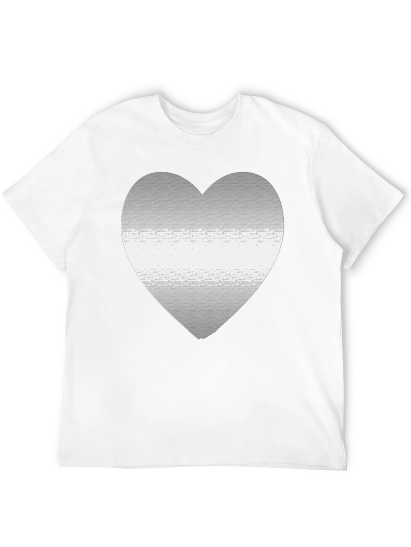 Heart Graphic Black Tee - Modern Casual Style