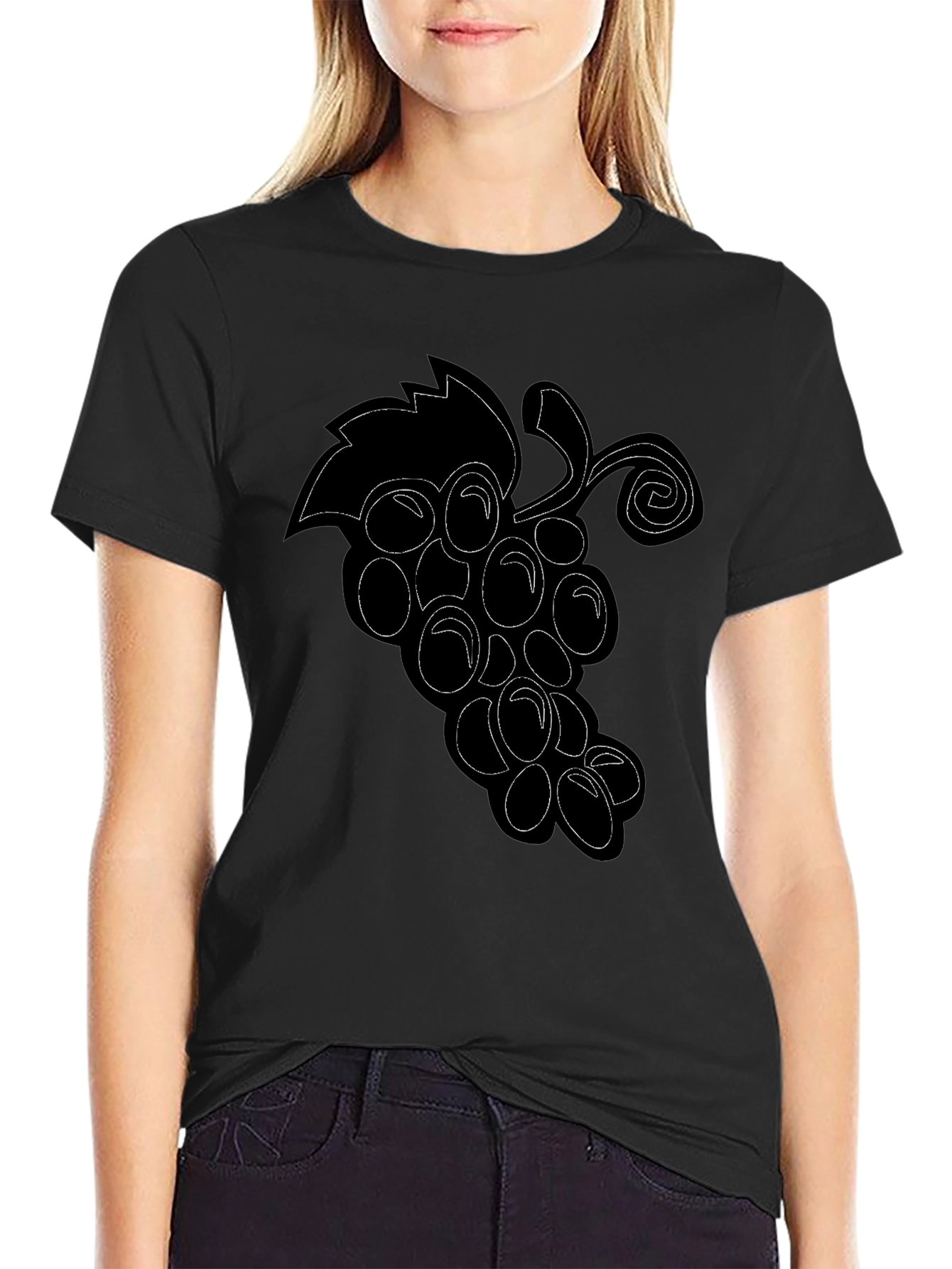 Grapes Graphic T-Shirt - Black