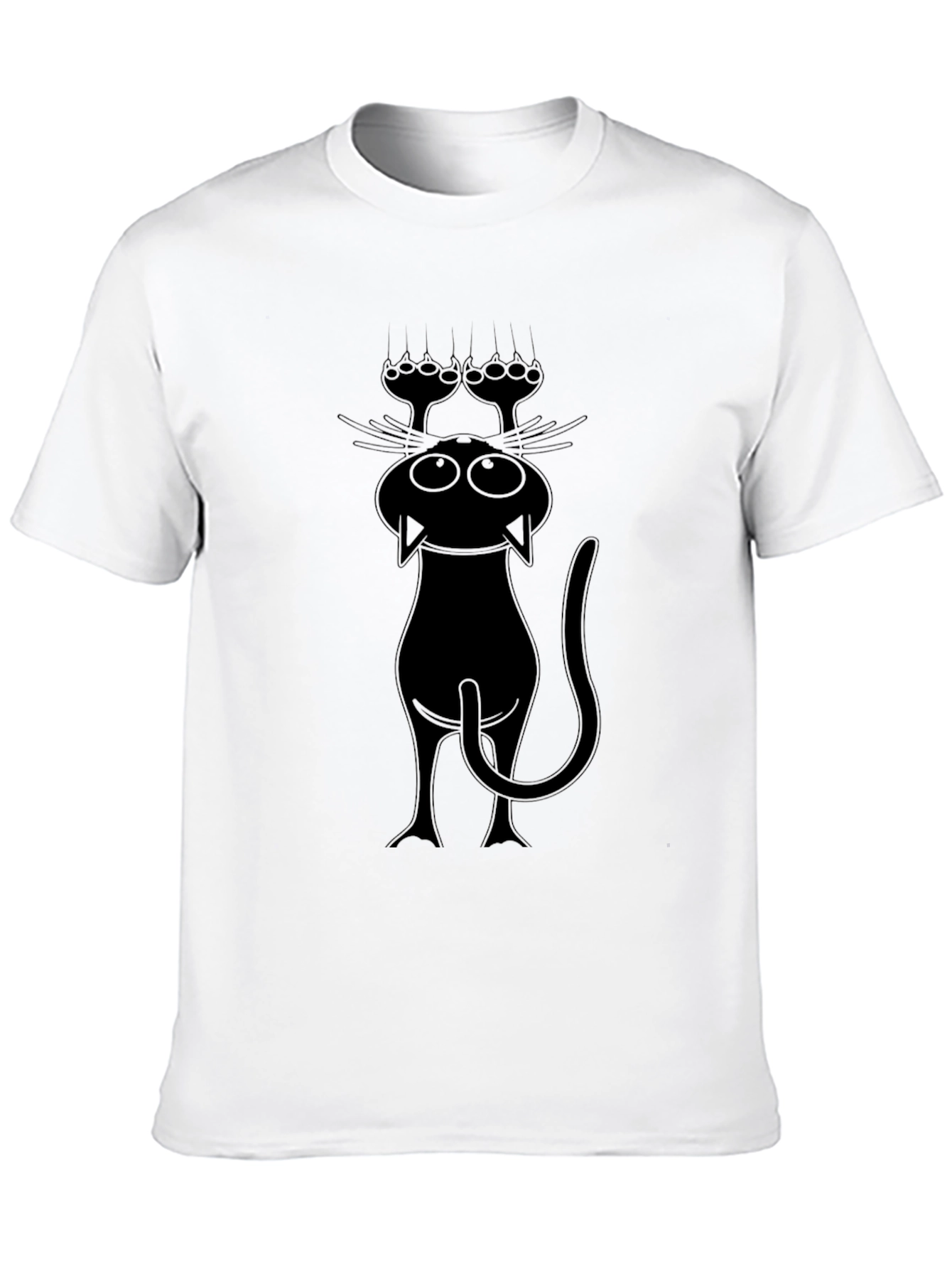 Funny Cat T-Shirt - Black Graphic Tee