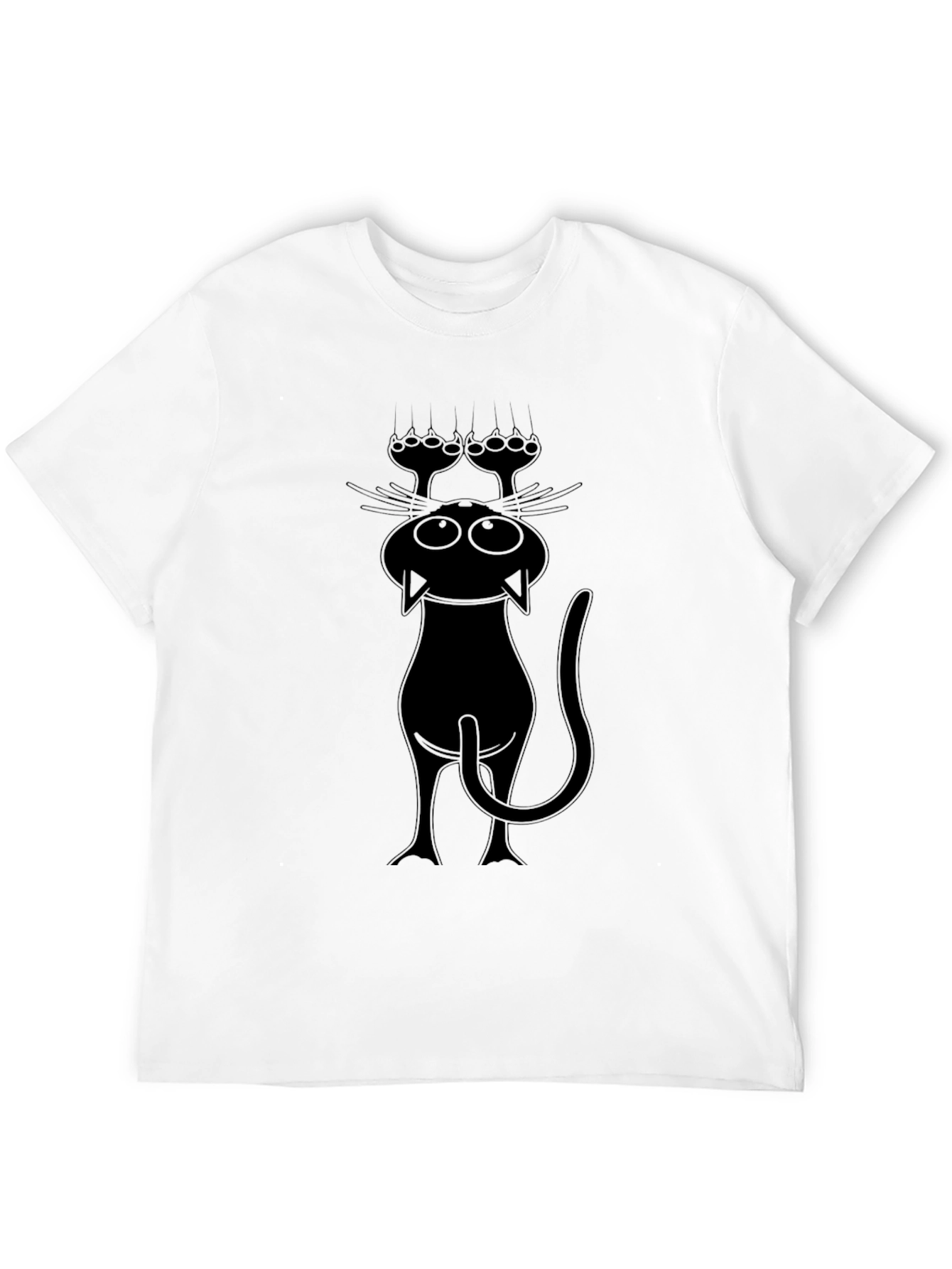 Funny Cat T-Shirt - Black Graphic Tee