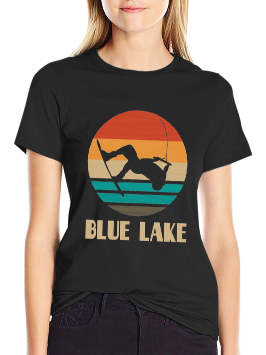 Blue Lake Wakeboarder Graphic Tee