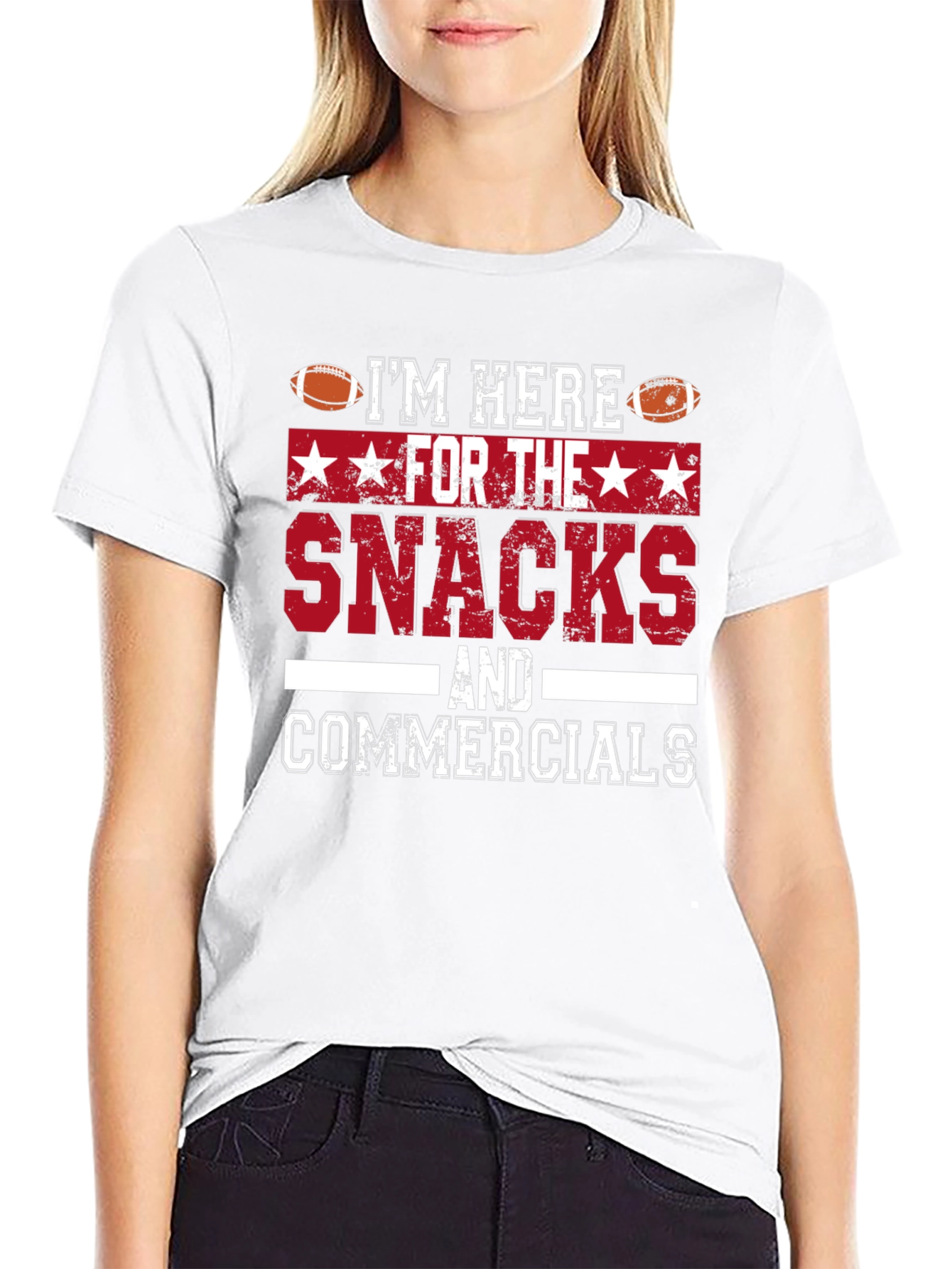 Im Here For The Snacks & Commercials T-Shirt