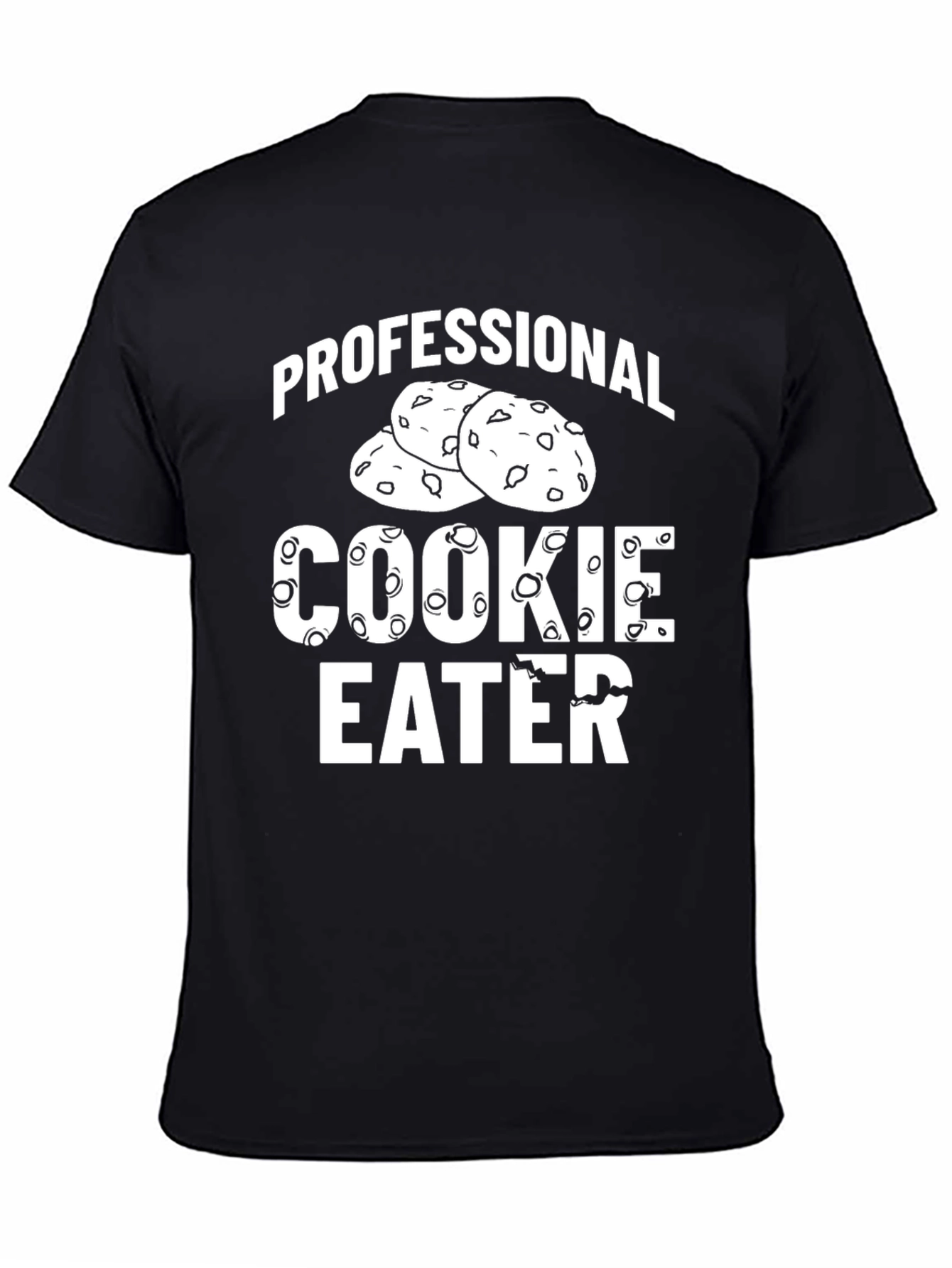Professional Cookie Eater Graphic Tee - Black T-Shirt
