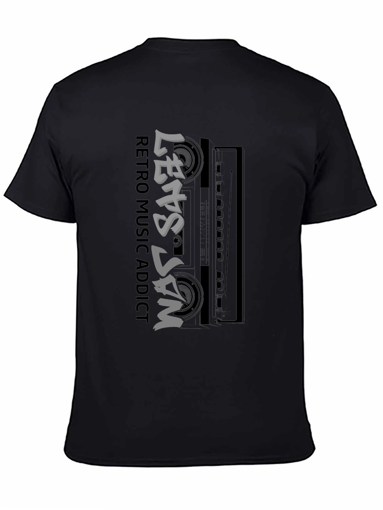 Retro Music Addict T-Shirt - Lets Jam Graphic Tee