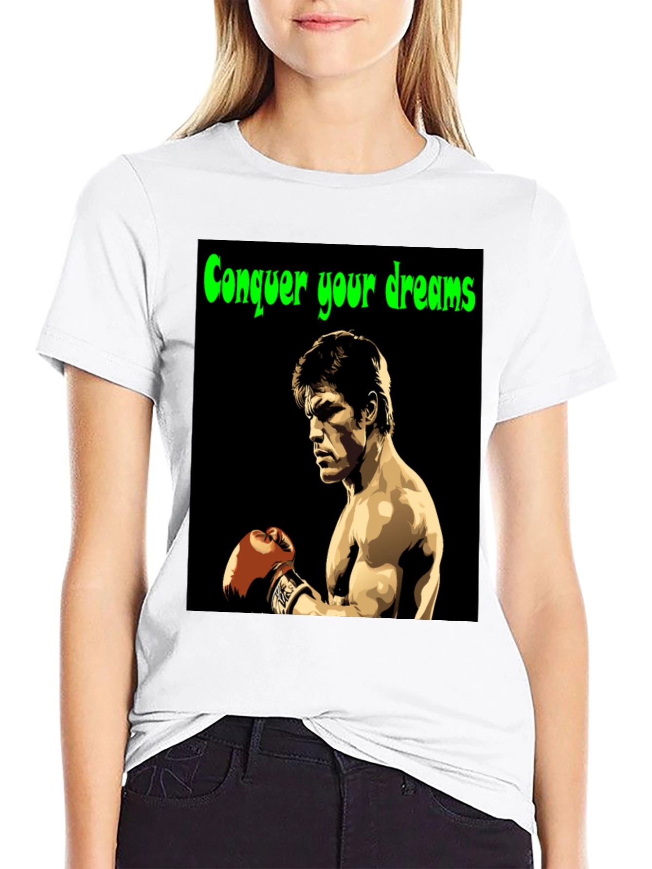Conquer Your Dreams T-Shirt Boxing Legend Graphic Tee