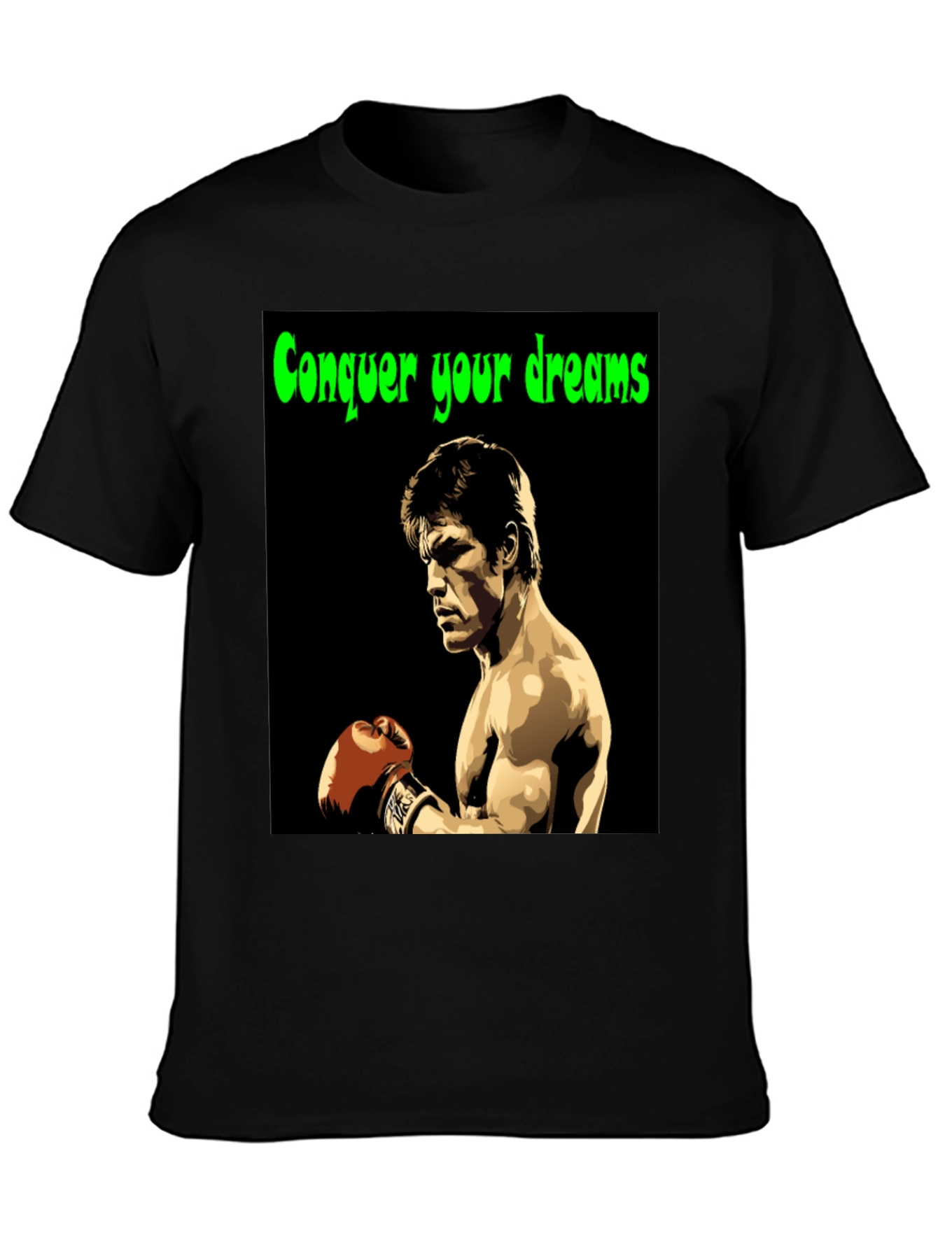 Conquer Your Dreams T-Shirt Boxing Legend Graphic Tee