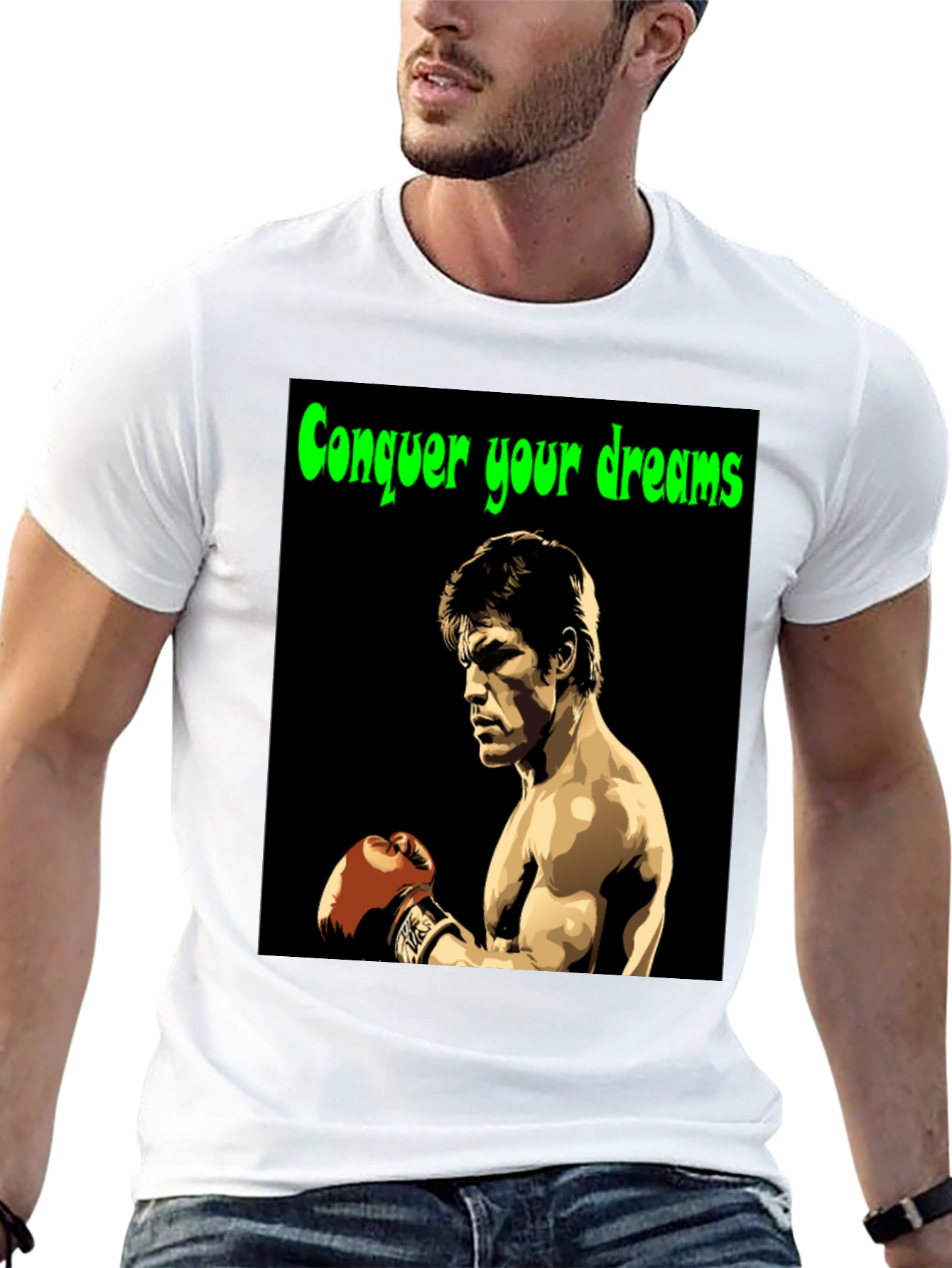 Conquer Your Dreams T-Shirt Boxing Legend Graphic Tee