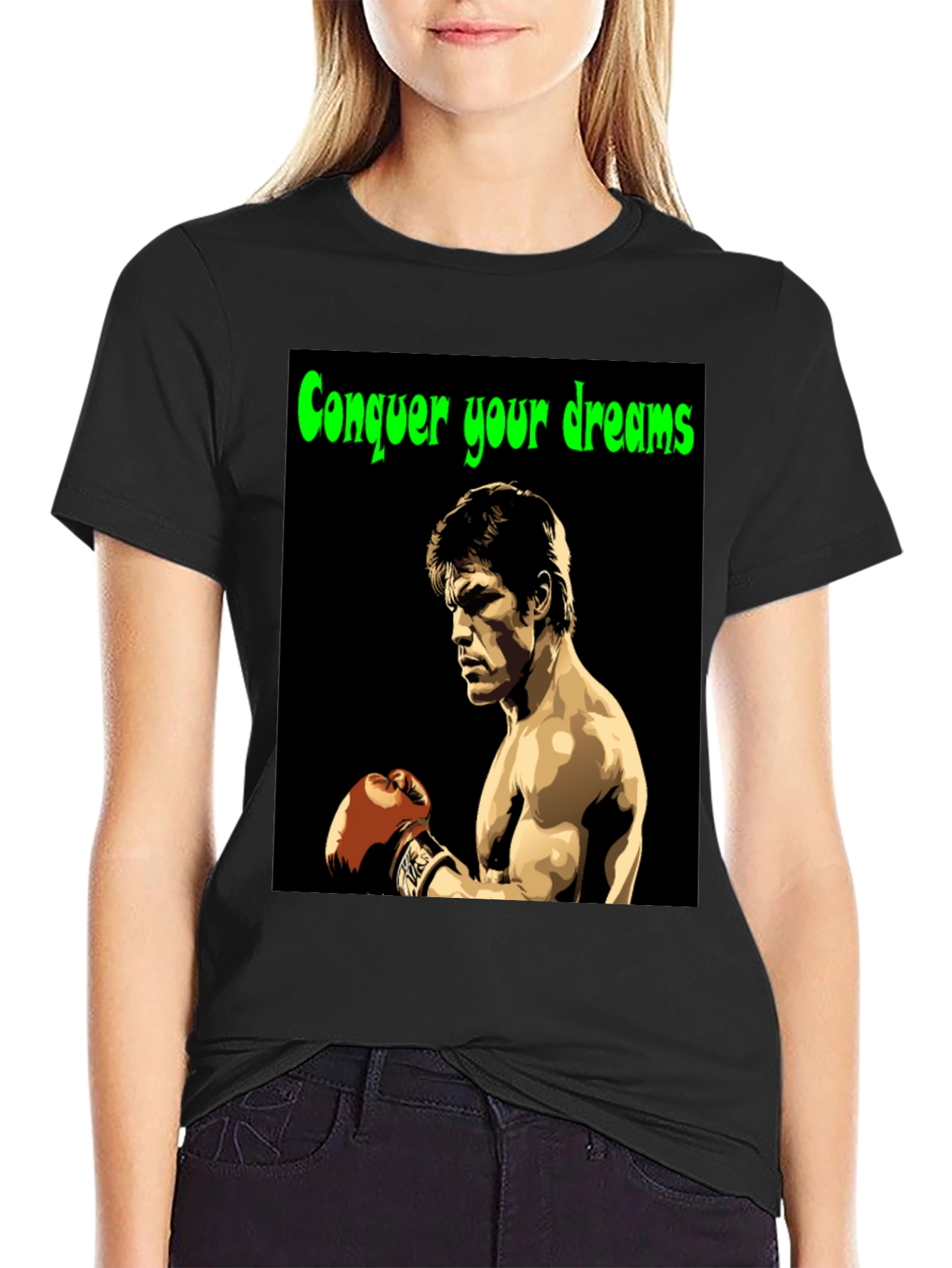 Conquer Your Dreams T-Shirt Boxing Legend Graphic Tee