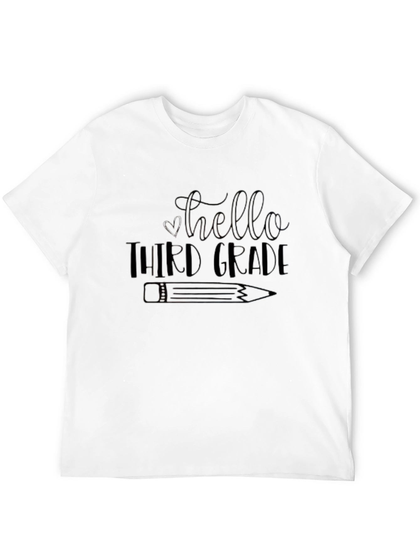 Hello Third Grade Black T-Shirt