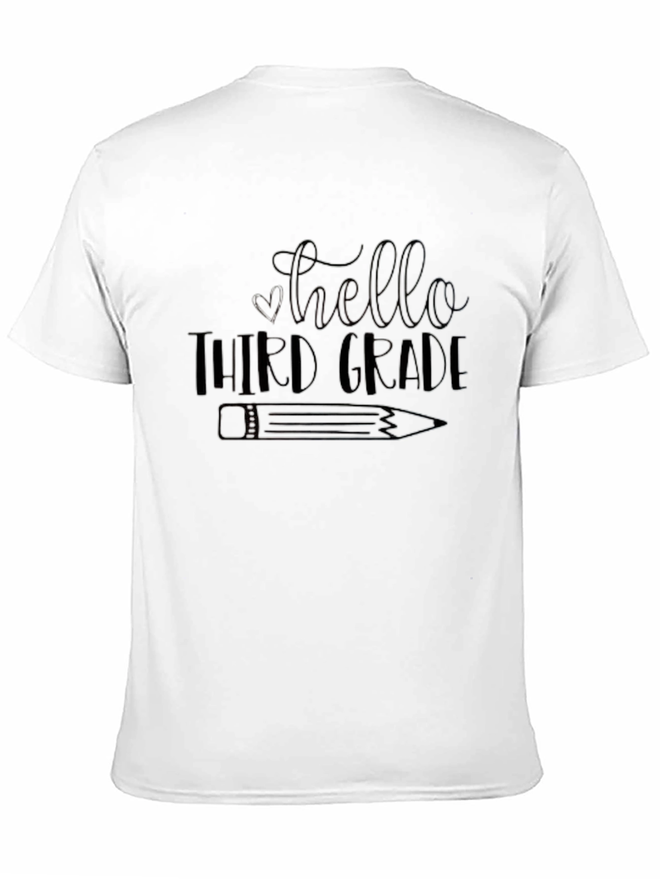 Hello Third Grade Black T-Shirt