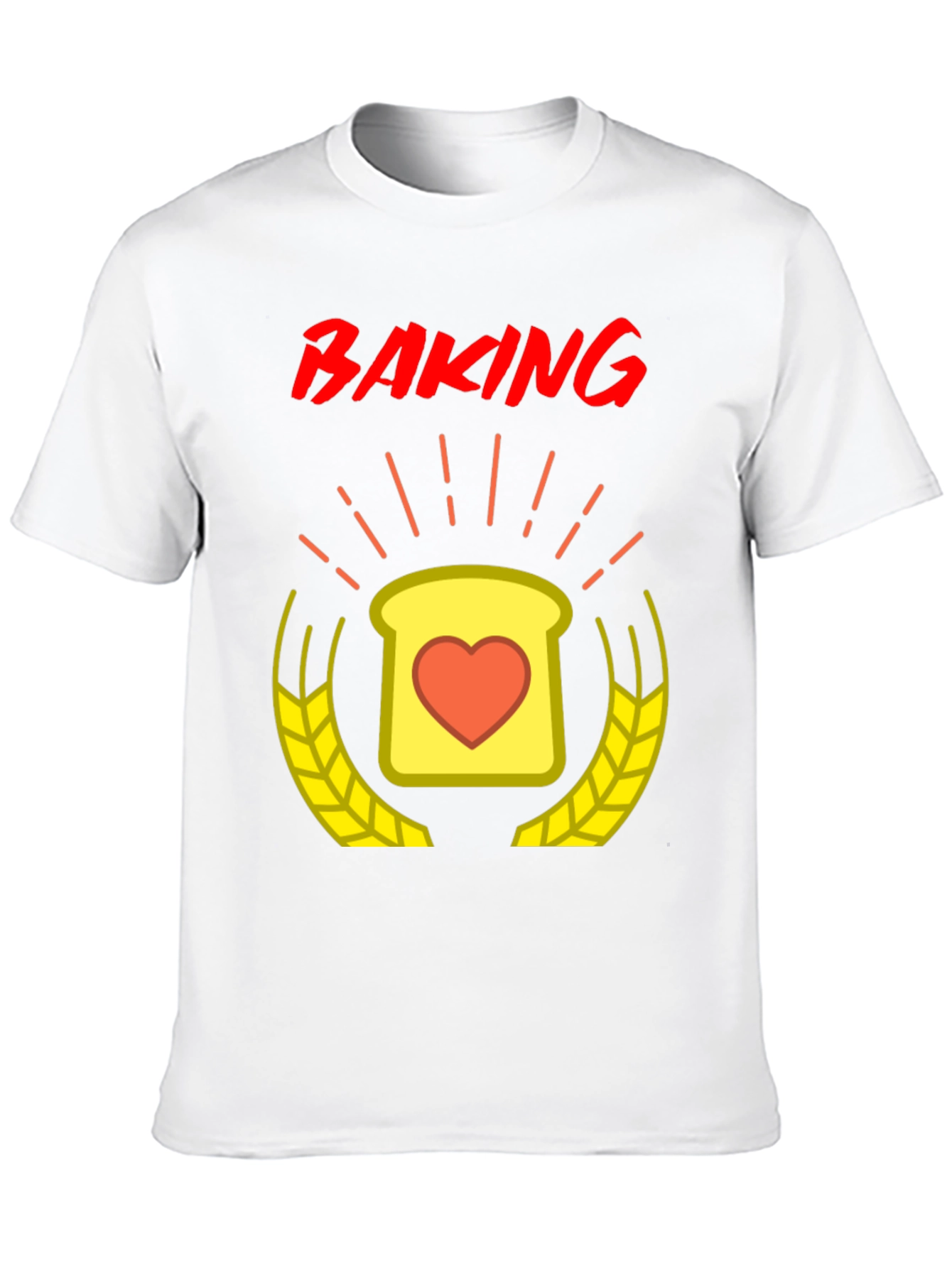 Baking Love T-Shirt - Heart Toast Design