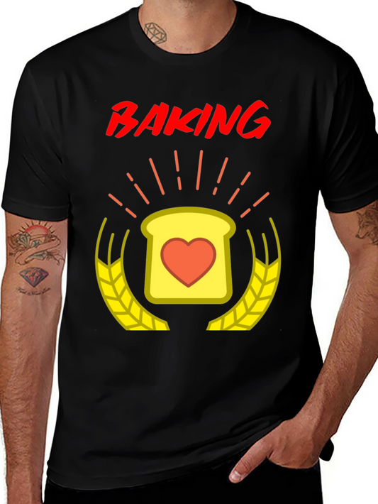 Baking Love T-Shirt - Heart Toast Design