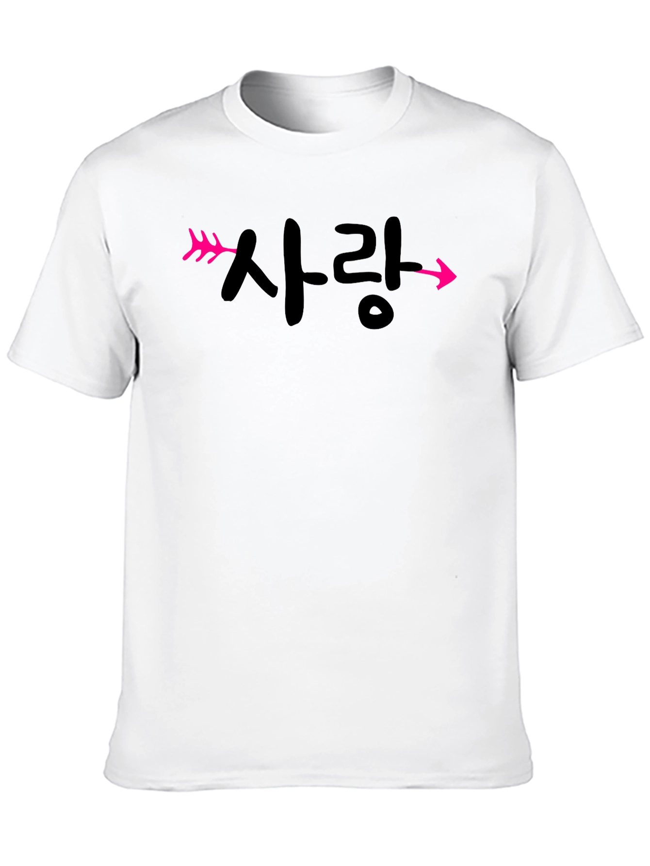 Korean Love Arrow T-Shirt - Stylish Unisex Tee