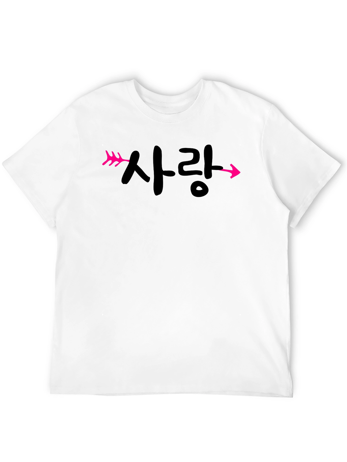 Korean Love Arrow T-Shirt - Stylish Unisex Tee