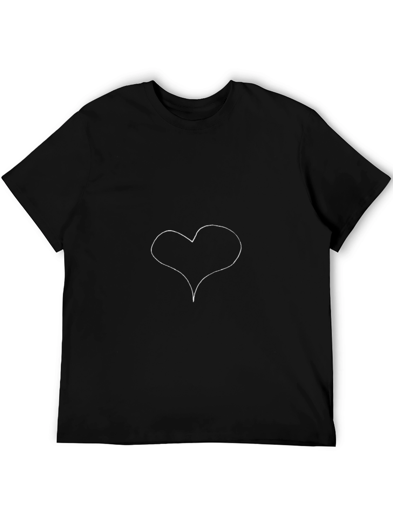 Black Heart Tee - Simple & Stylish