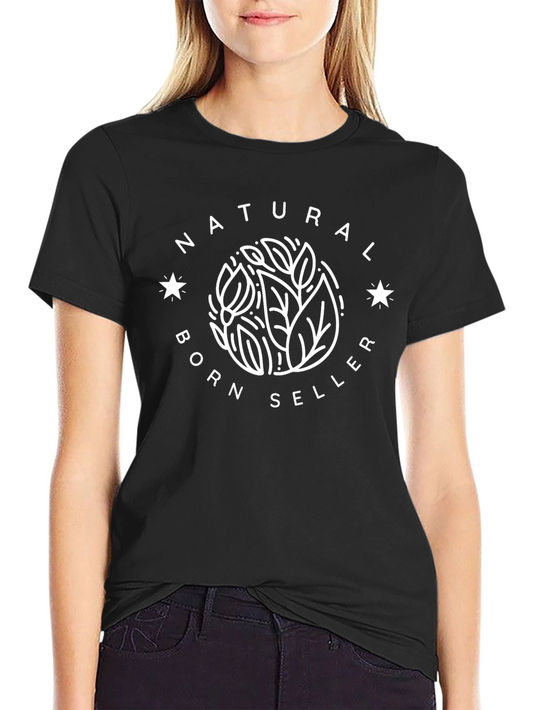 Natural Born Seller Graphic Tee - Stylish Black T-Shirt