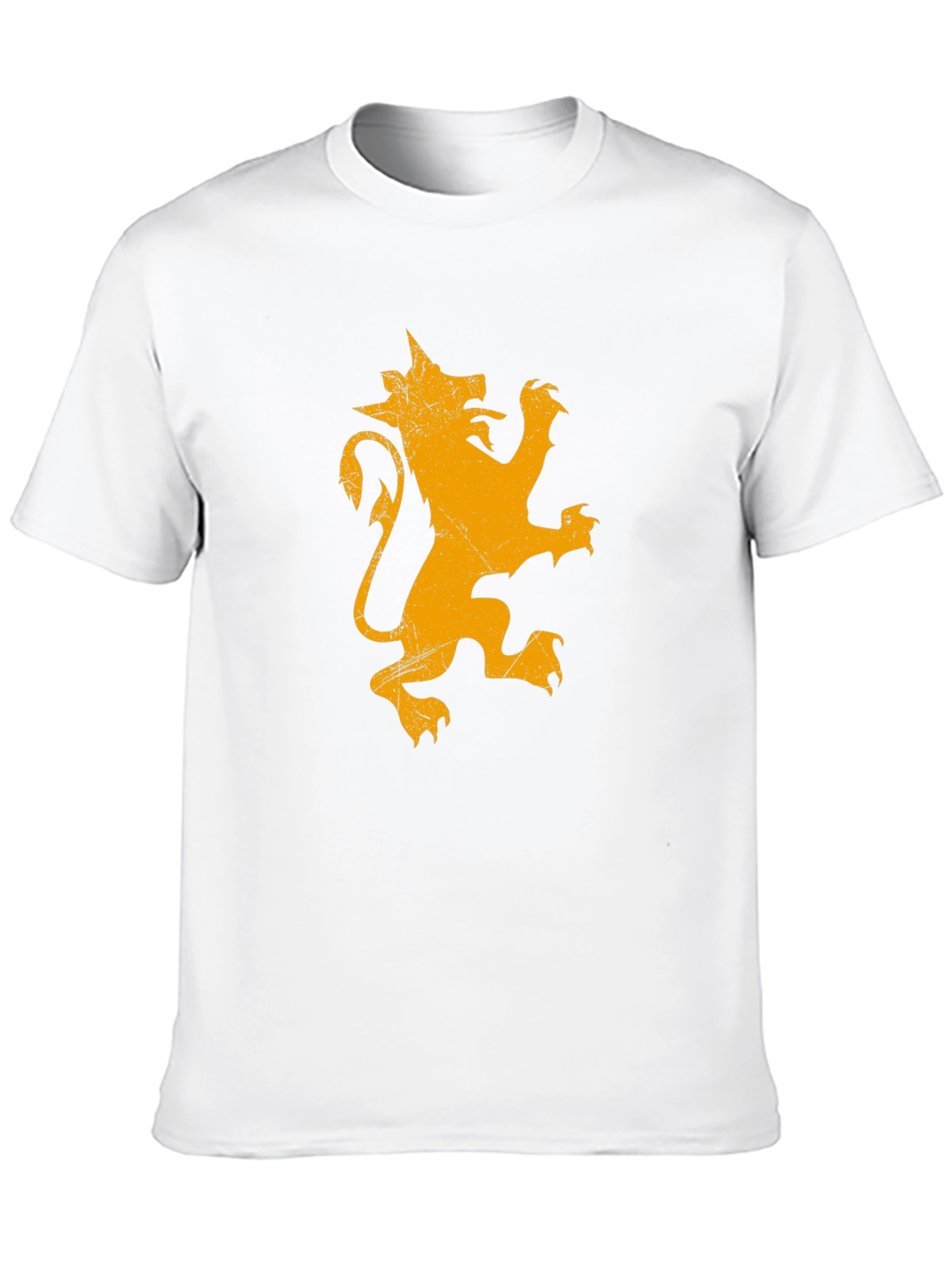 Lion Emblem Graphic T-Shirt - Black