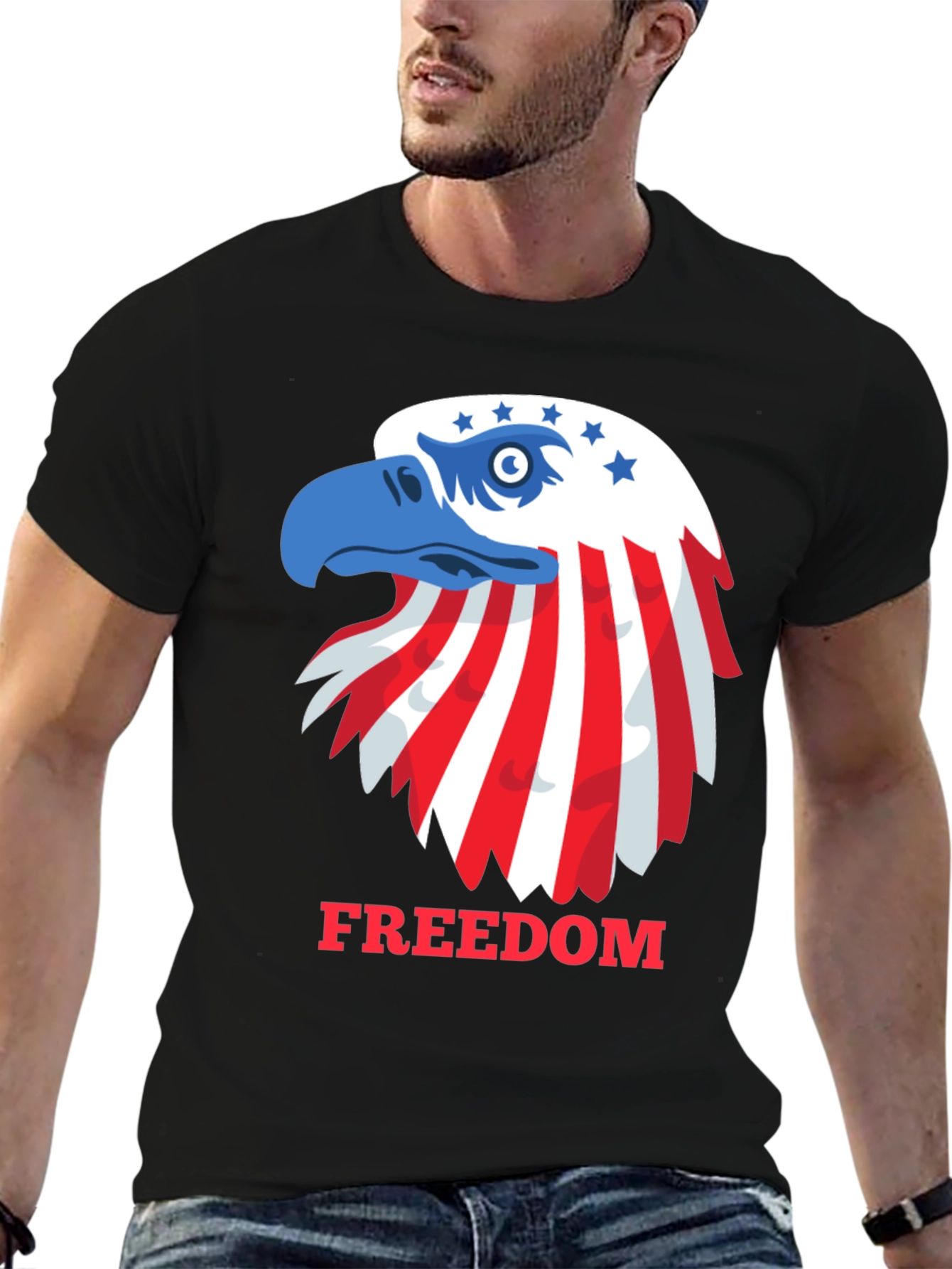 Patriotic Eagle Freedom T-Shirt - USA Pride
