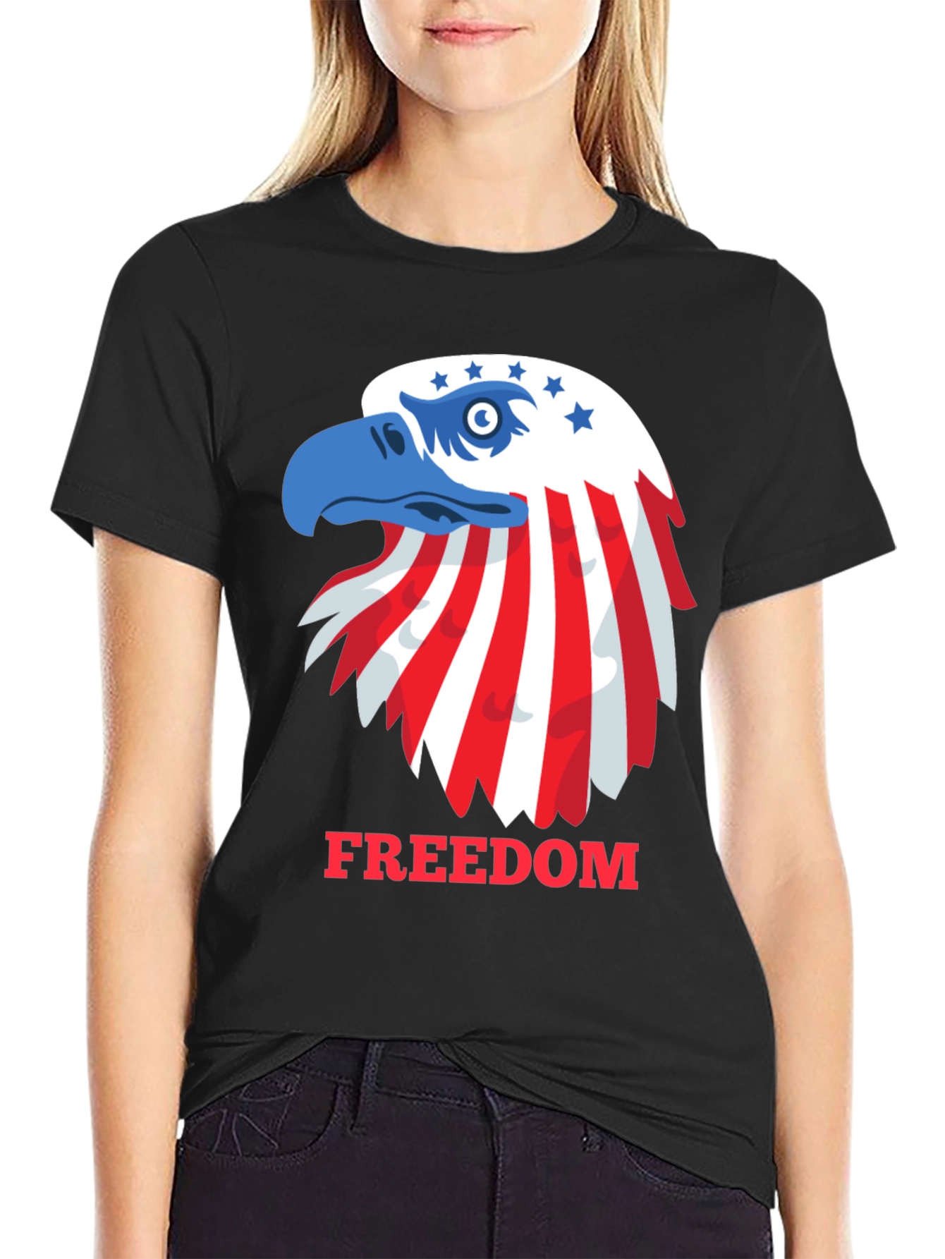 Patriotic Eagle Freedom T-Shirt - USA Pride