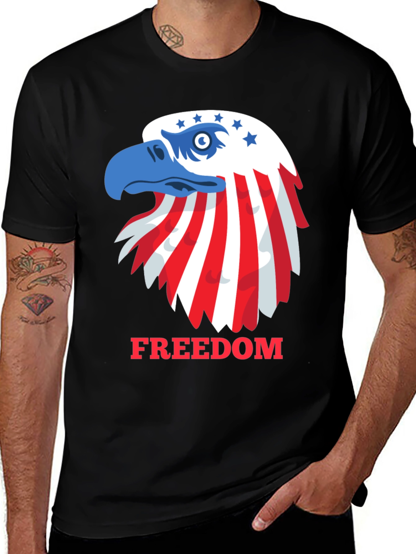 Patriotic Eagle Freedom T-Shirt - USA Pride