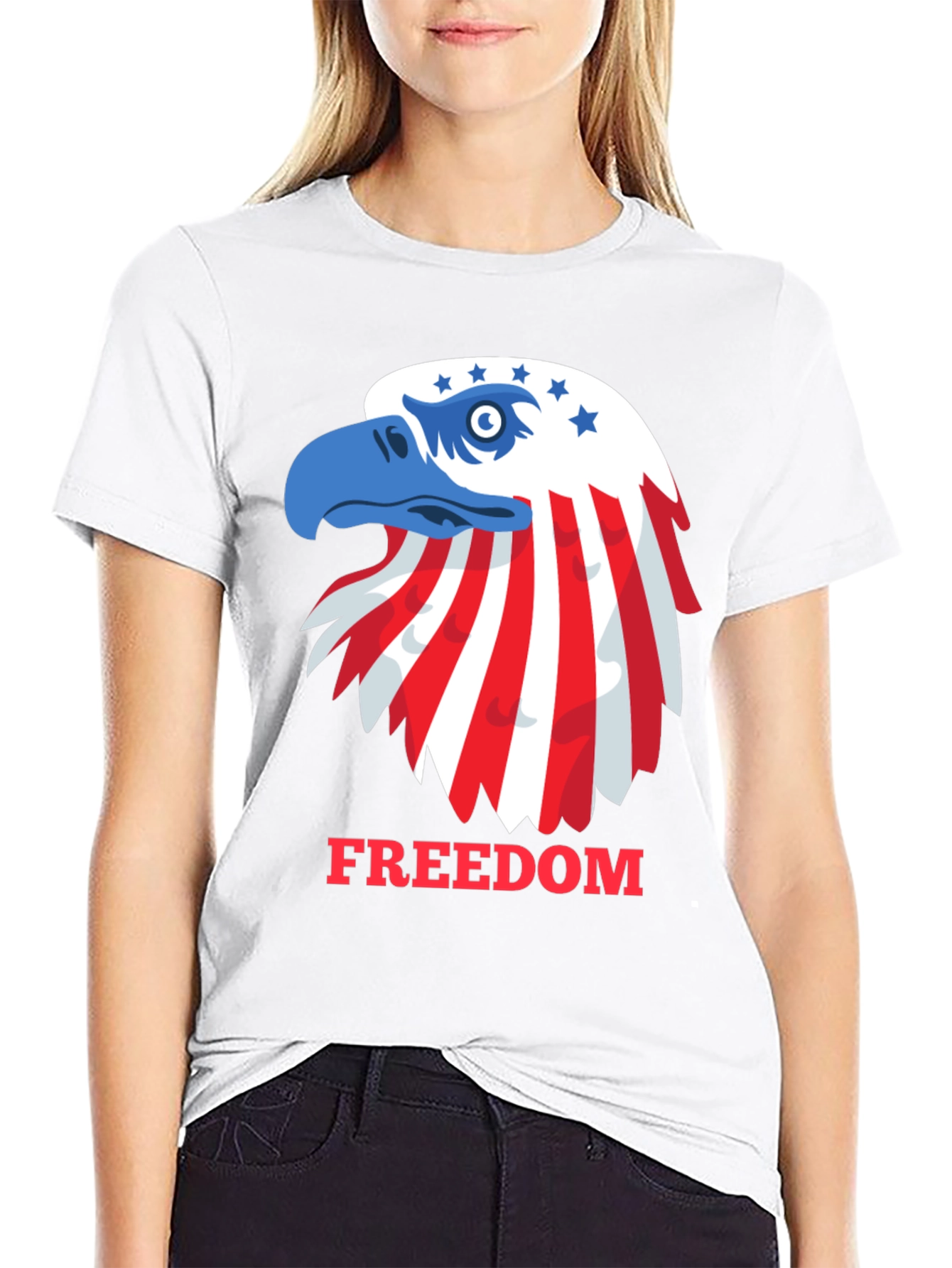Patriotic Eagle Freedom T-Shirt - USA Pride