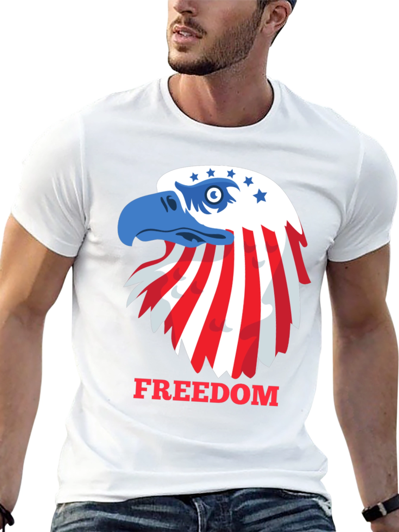 Patriotic Eagle Freedom T-Shirt - USA Pride