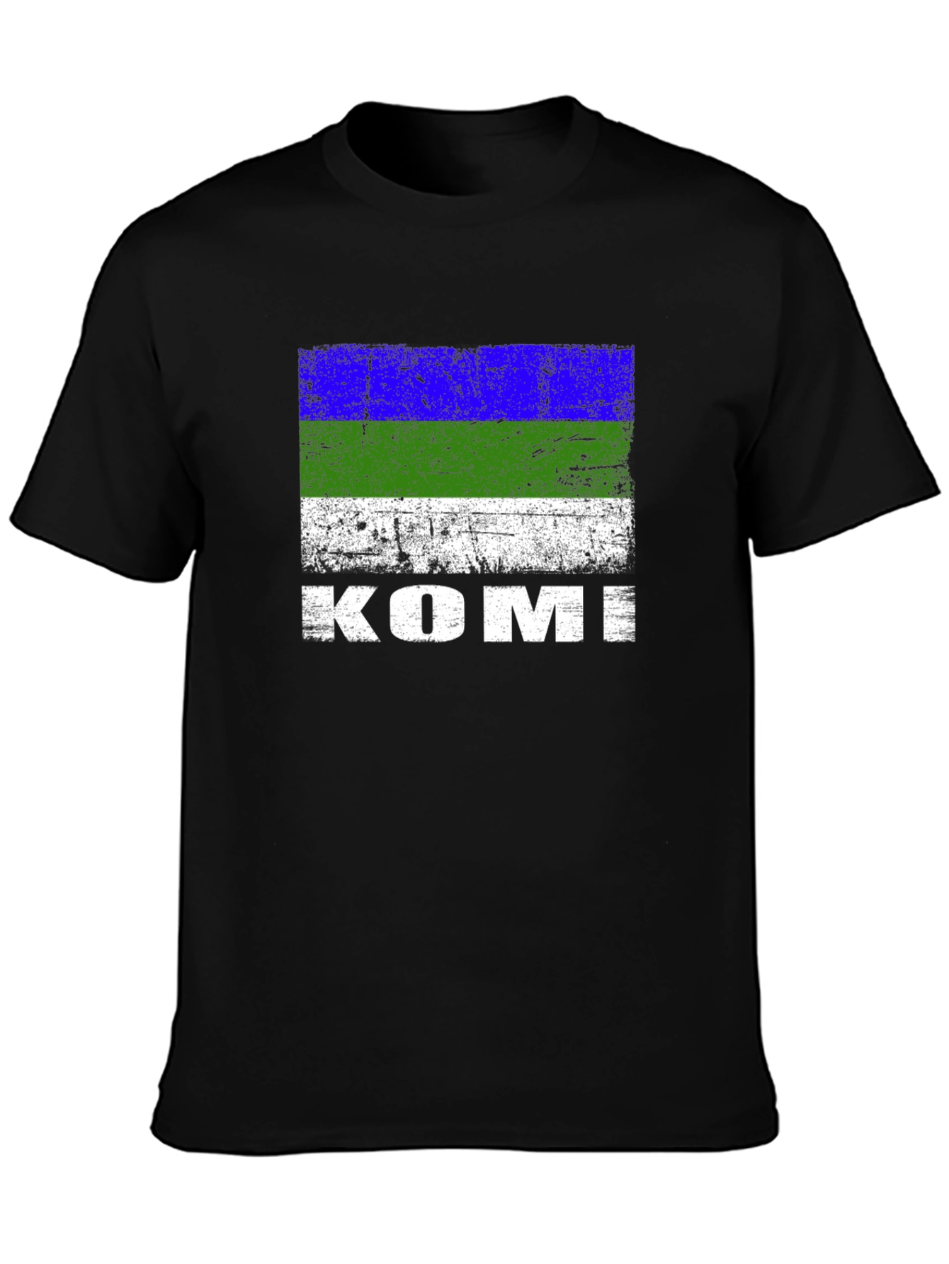 Komi Flag T-Shirt - Mens Black Tee